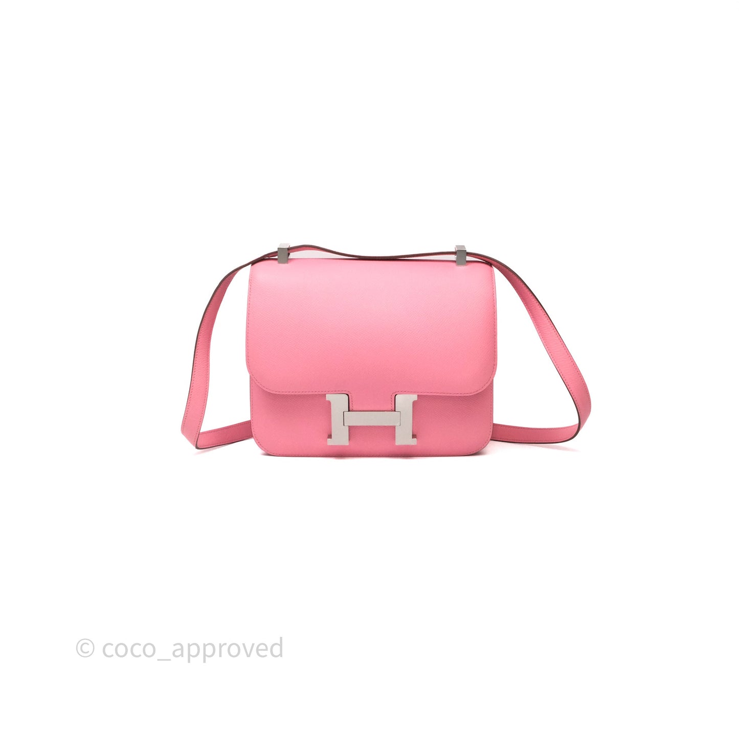 Hermès Constance 24 Rose Confetti 1Q Espom Palladium Hardware