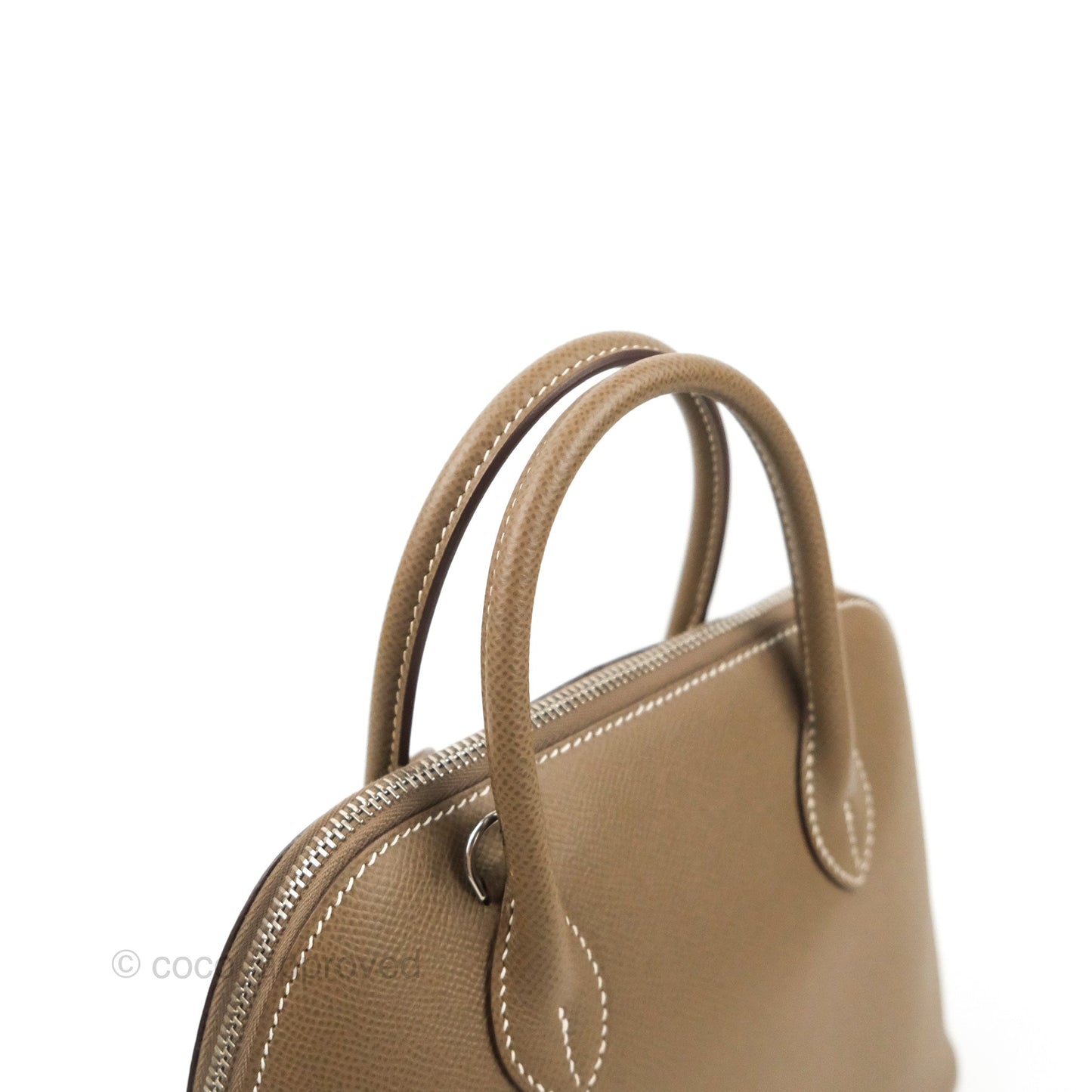 Hermès Bolide 1923 25 Etoupe Epsom Palladium Hardware
