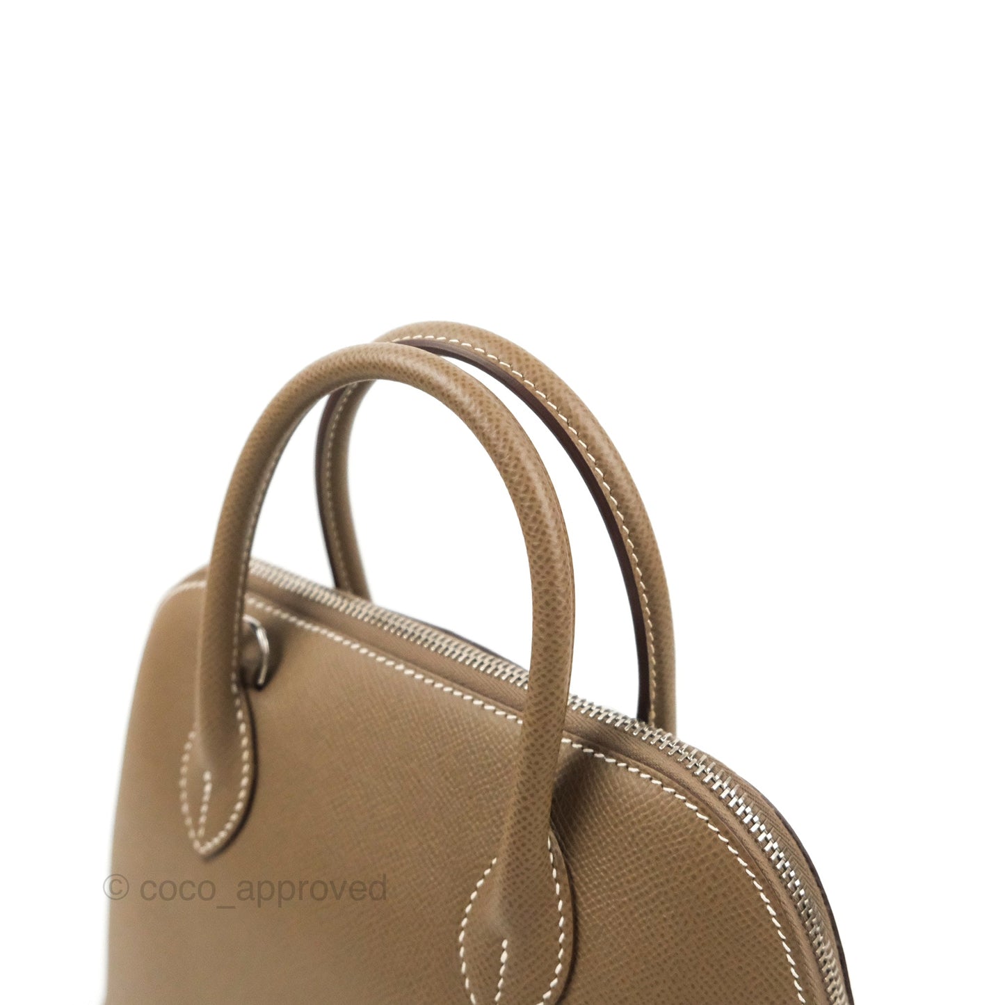 Hermès Bolide 1923 25 Etoupe Epsom Palladium Hardware