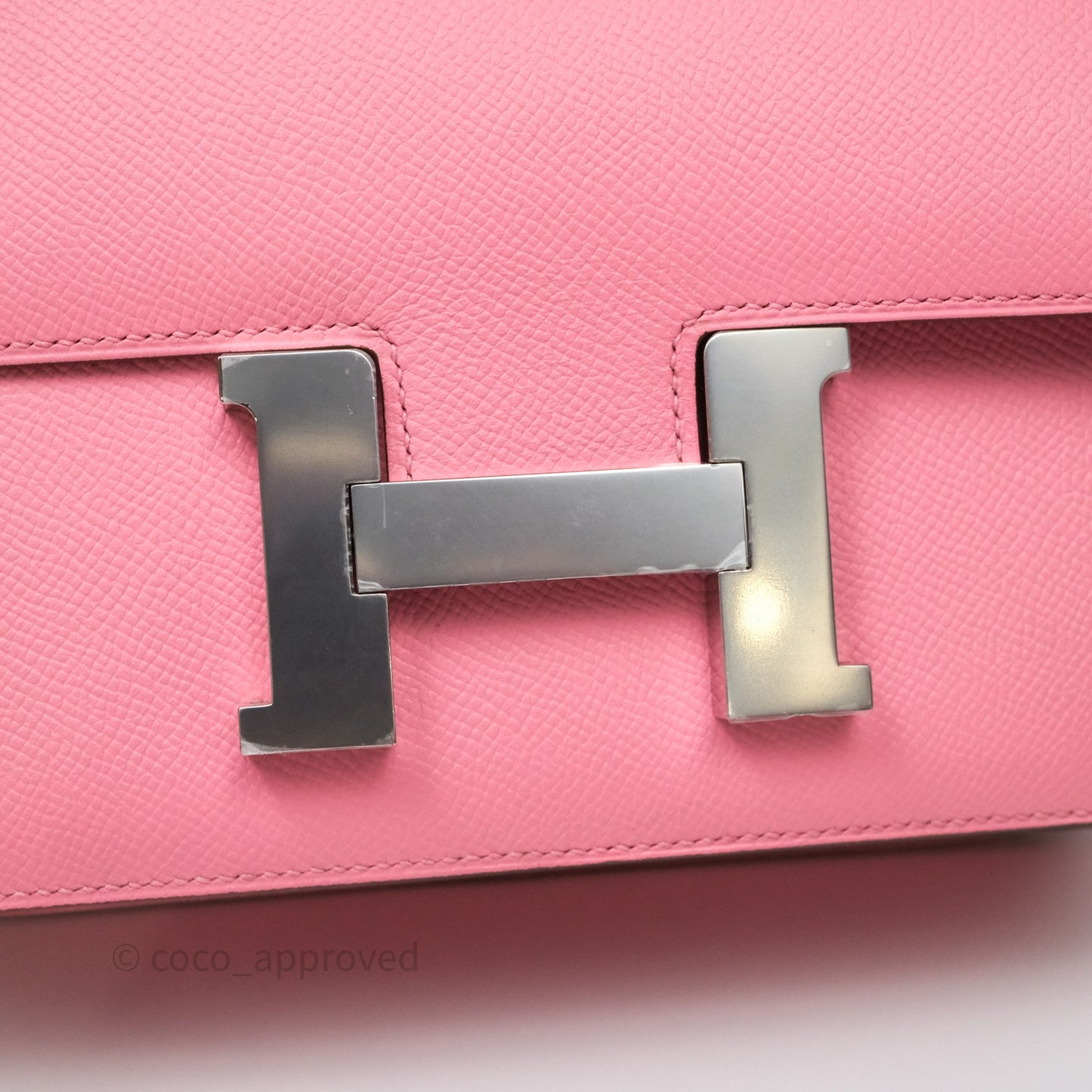 Hermès Constance 24 Rose Confetti 1Q Espom Palladium Hardware