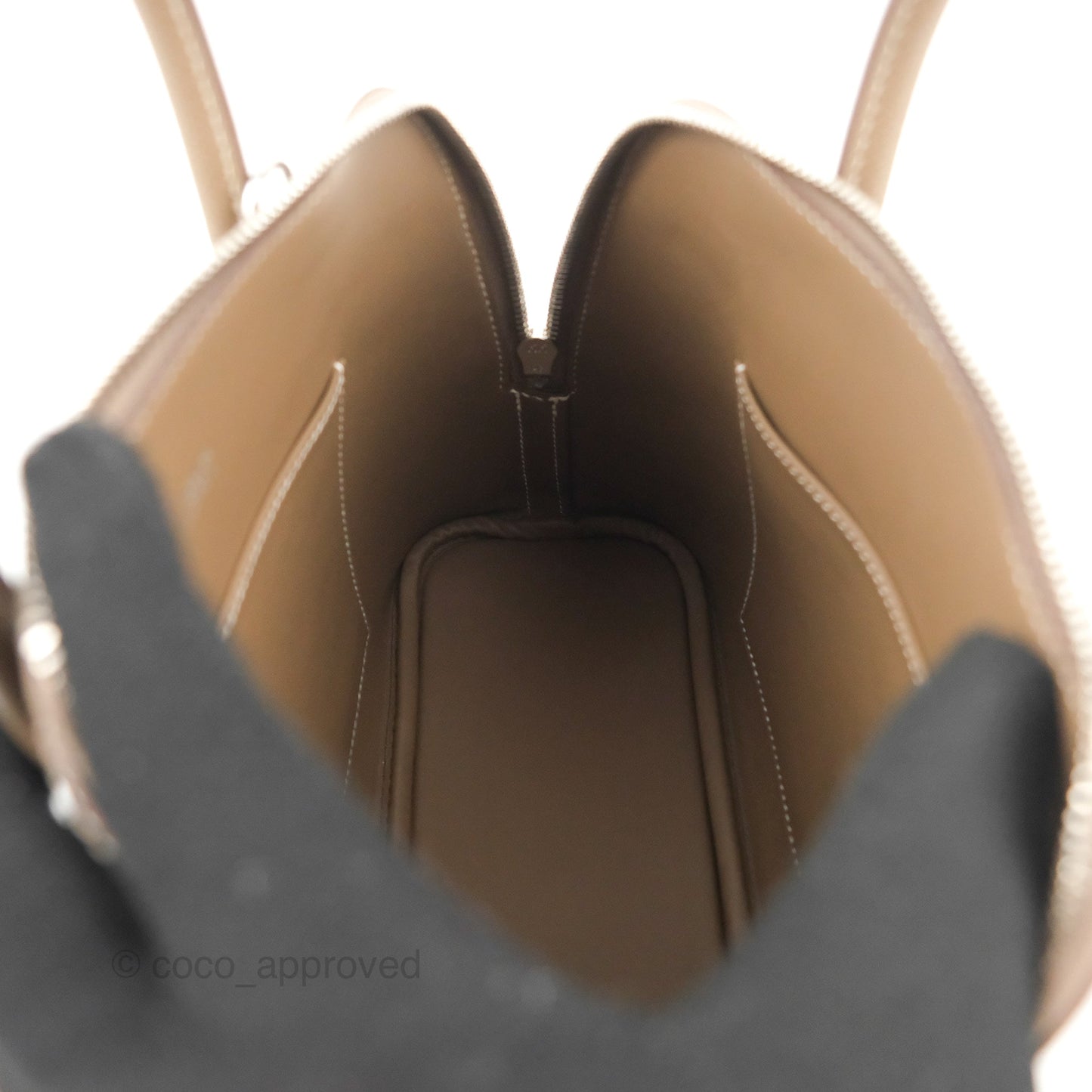 Hermès Bolide 1923 25 Etoupe Epsom Palladium Hardware