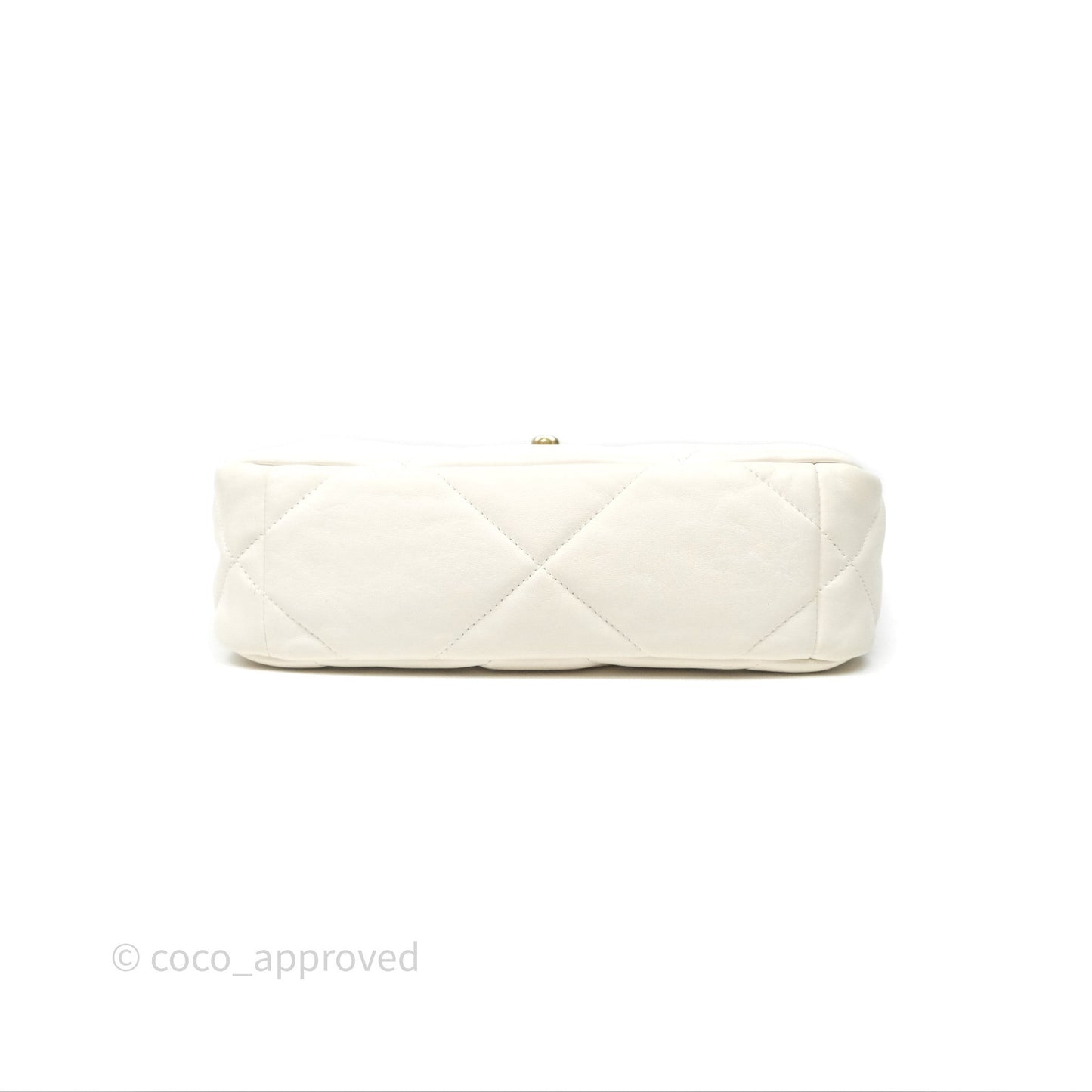Chanel 19 Small White Mixed Hardware