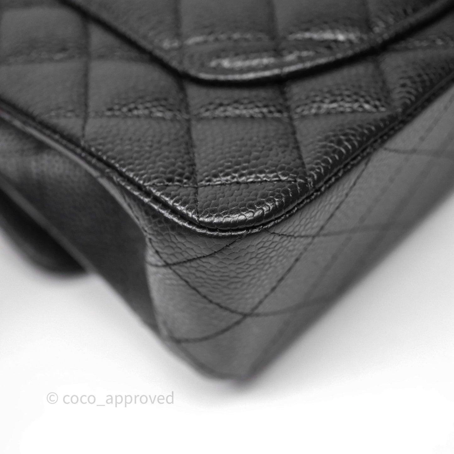 Chanel Small Classic Flap Quilted Black Caviar Silver Hardware