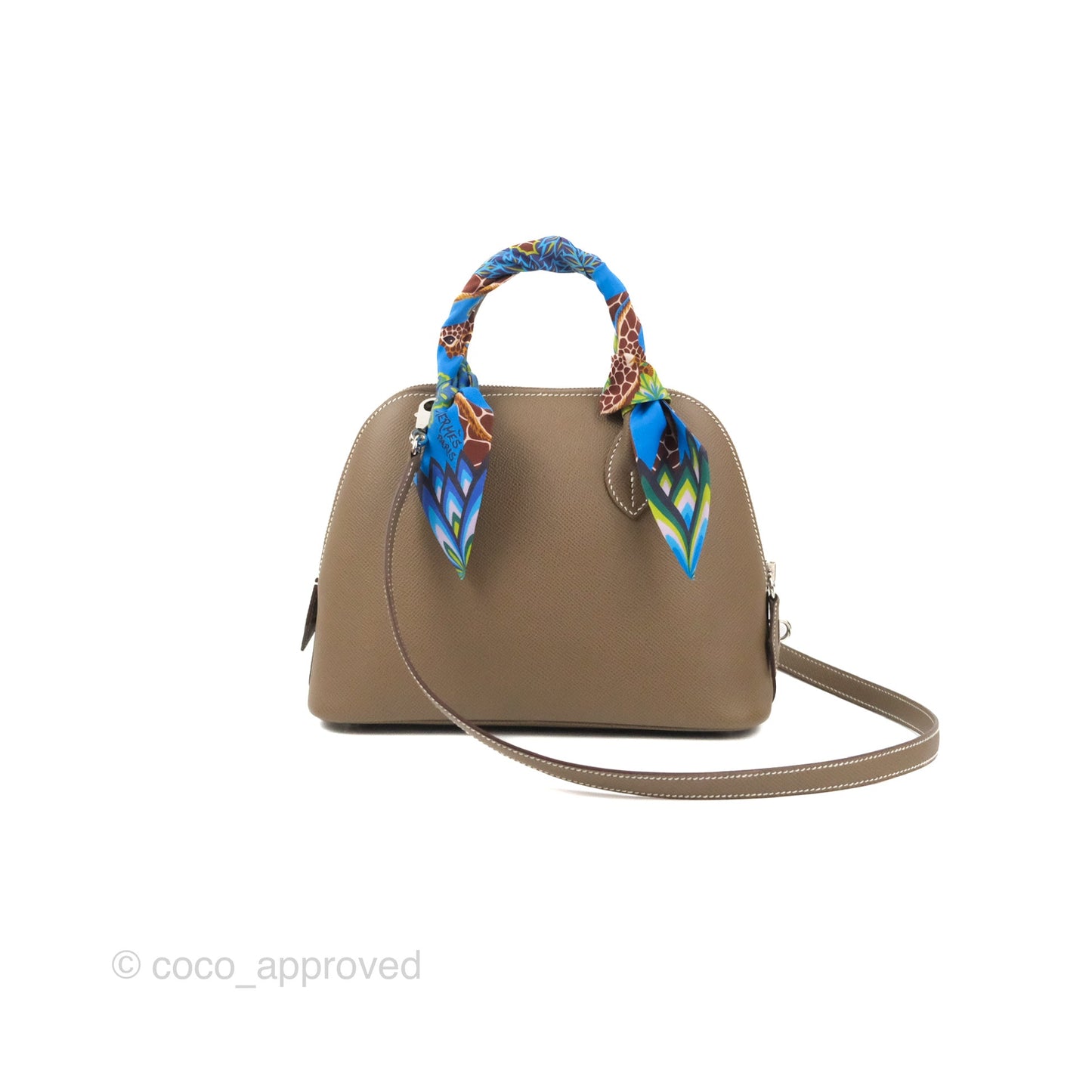 Hermès Bolide 1923 25 Etoupe Epsom Palladium Hardware