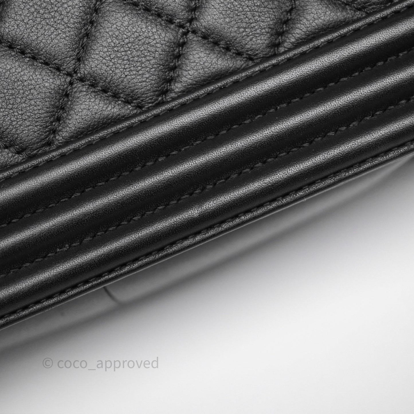 Chanel Quilted Medium Boy Black Calfskin Ruthenium Hardware