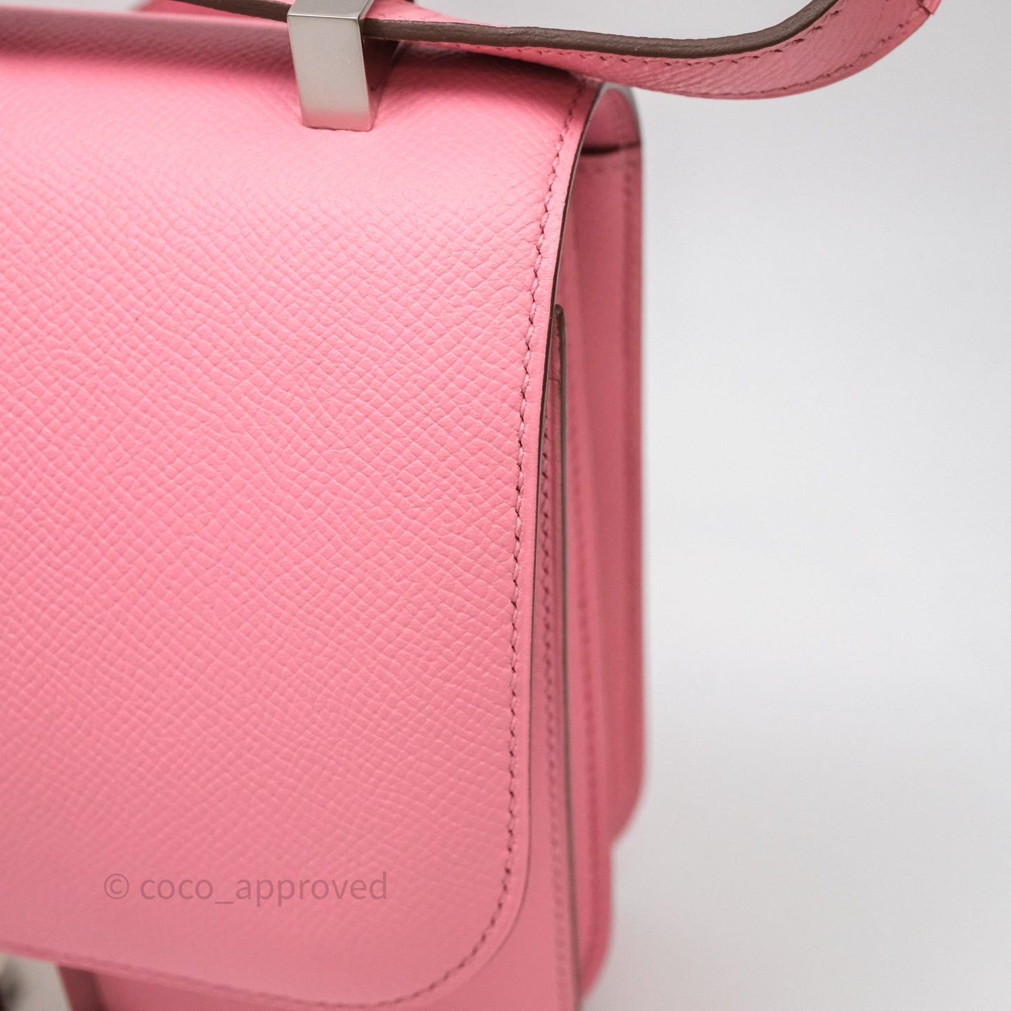 Hermès Constance 24 Rose Confetti 1Q Espom Palladium Hardware
