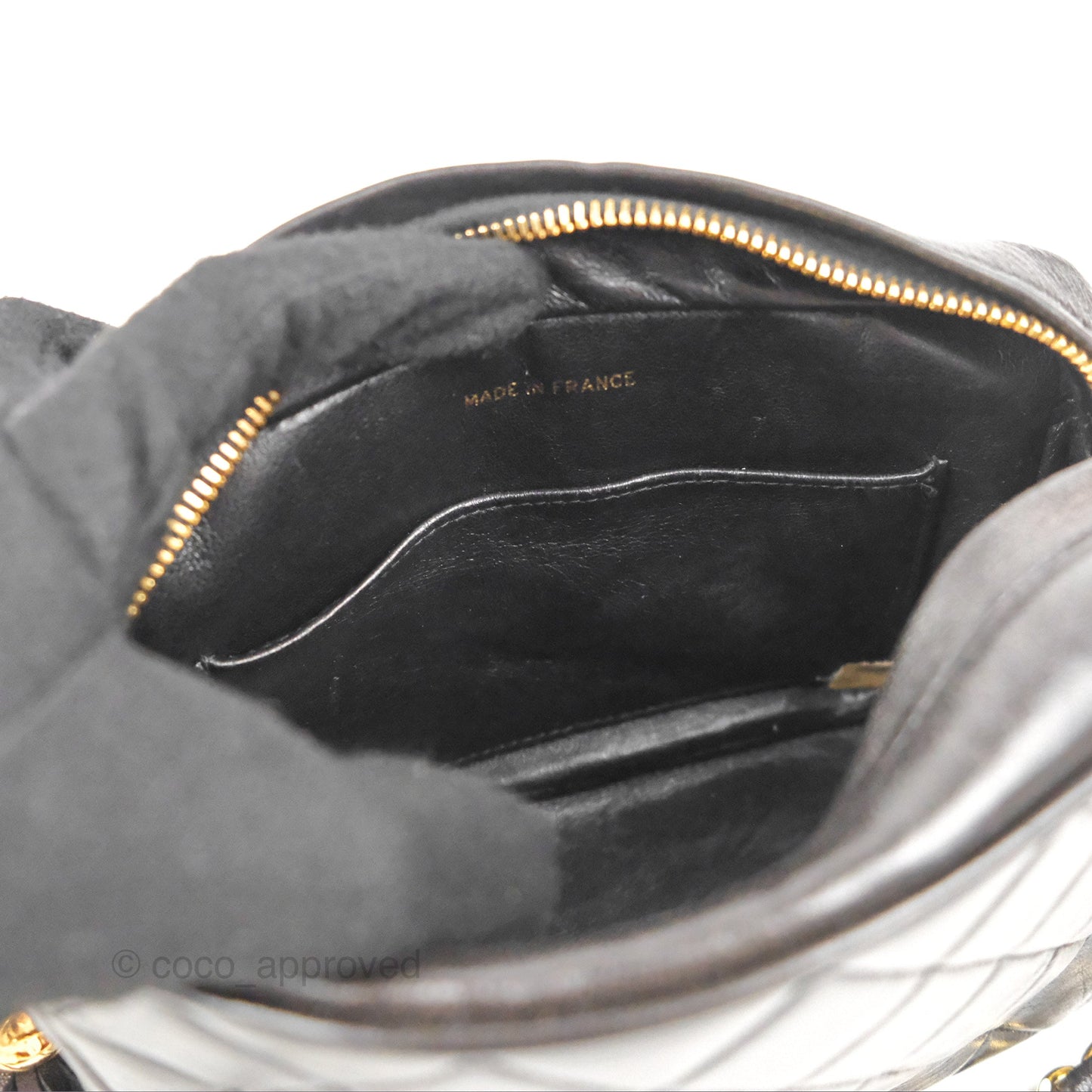 Chanel Vintage Tassel Charm Camera Bag Black Lambskin Gold Hardware
