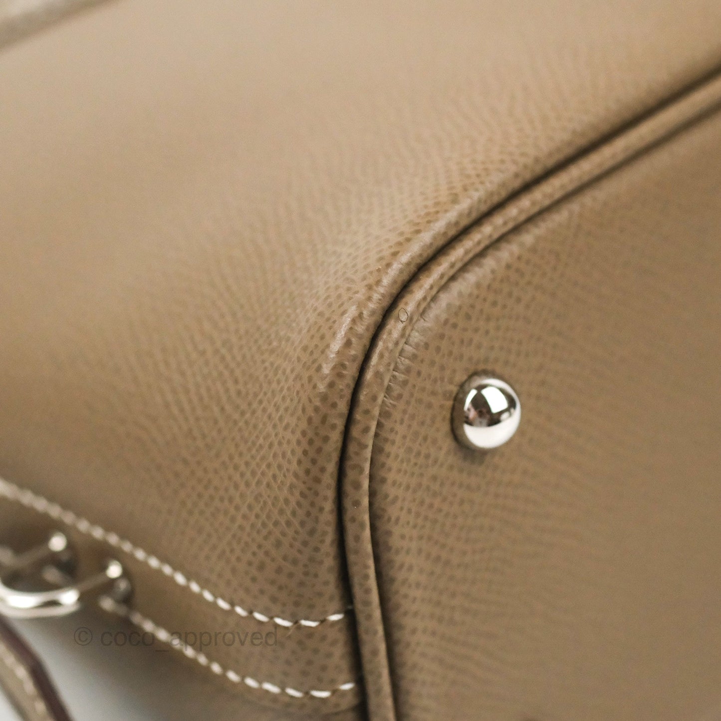 Hermès Bolide 1923 25 Etoupe Epsom Palladium Hardware