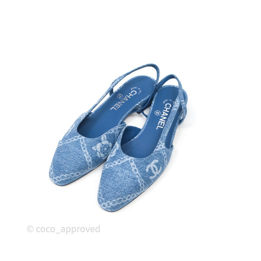Chanel Denim Slingback Size 36