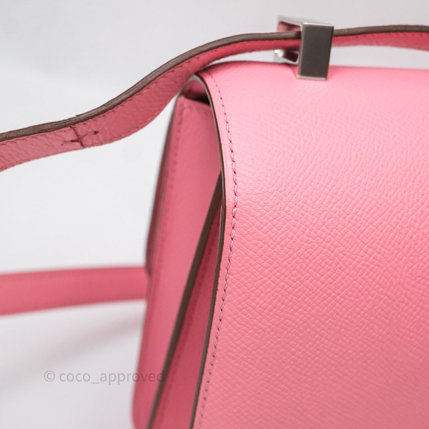 Hermès Constance 24 Rose Confetti 1Q Espom Palladium Hardware