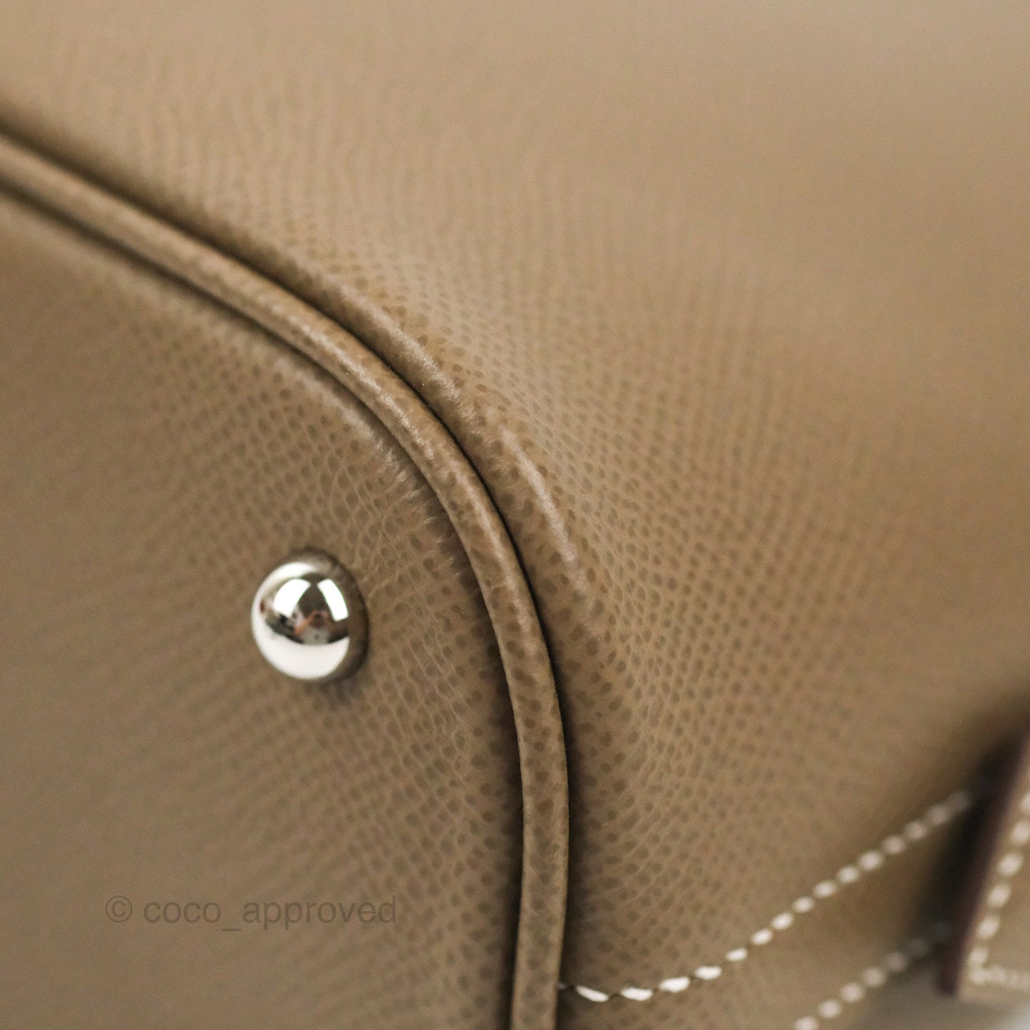 Hermès Bolide 1923 25 Etoupe Epsom Palladium Hardware
