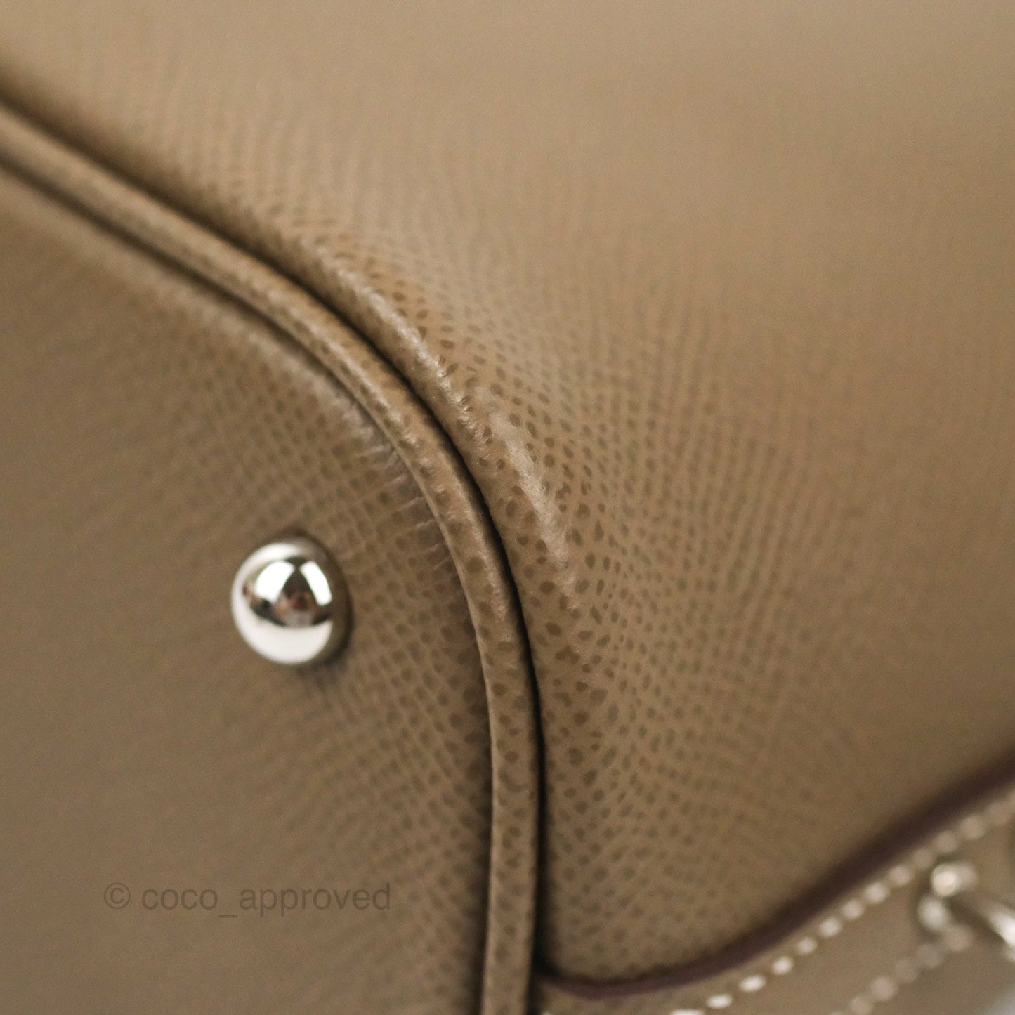 Hermès Bolide 1923 25 Etoupe Epsom Palladium Hardware