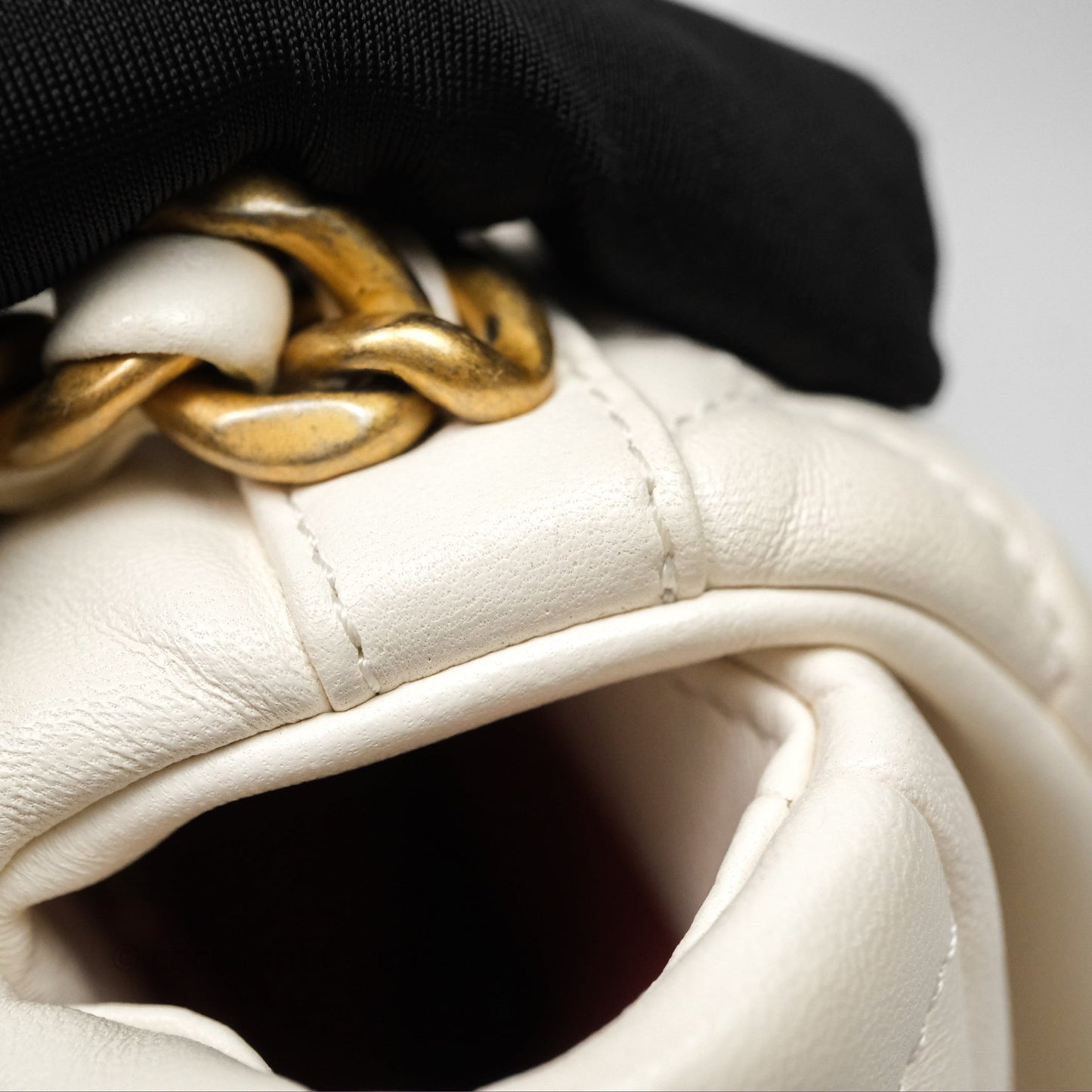 Chanel 19 Small White Mixed Hardware