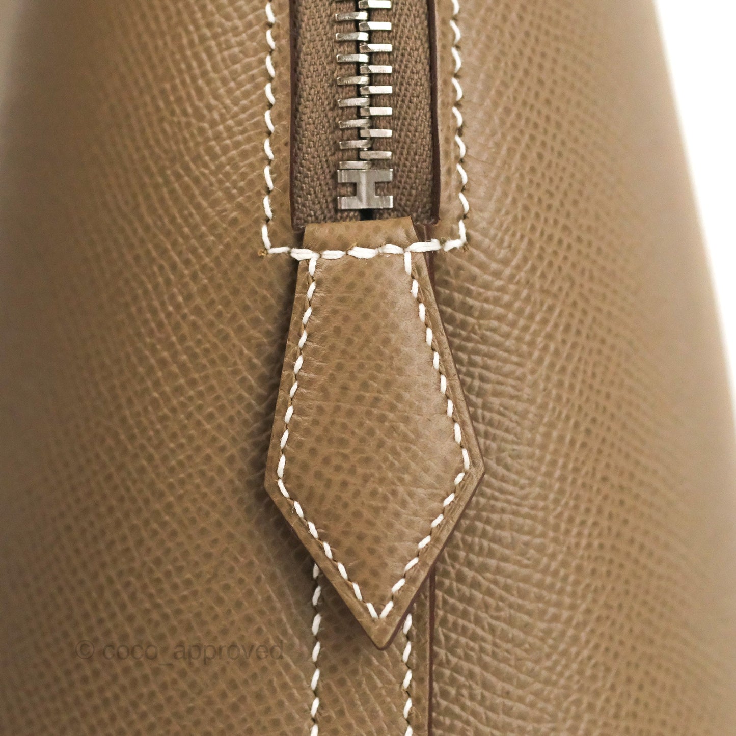 Hermès Bolide 1923 25 Etoupe Epsom Palladium Hardware