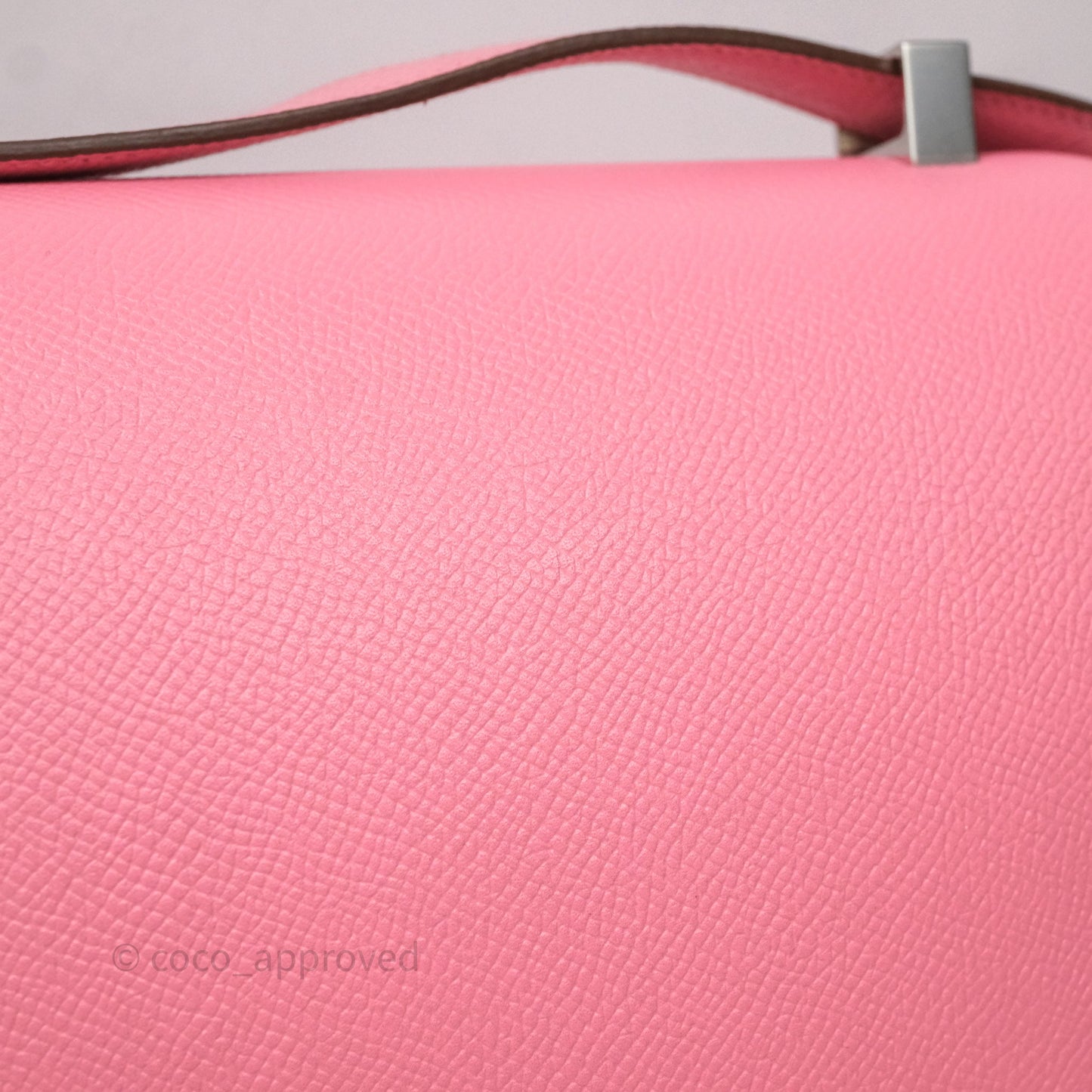 Hermès Constance 24 Rose Confetti 1Q Espom Palladium Hardware