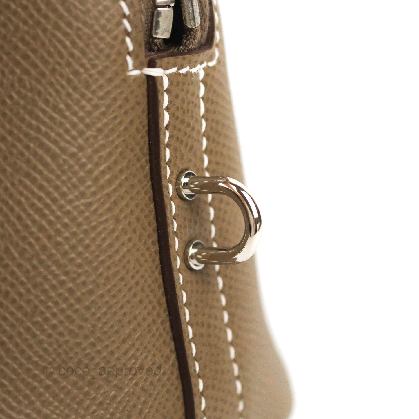 Hermès Bolide 1923 25 Etoupe Epsom Palladium Hardware