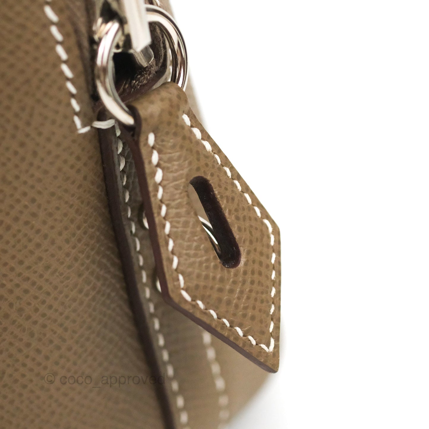 Hermès Bolide 1923 25 Etoupe Epsom Palladium Hardware