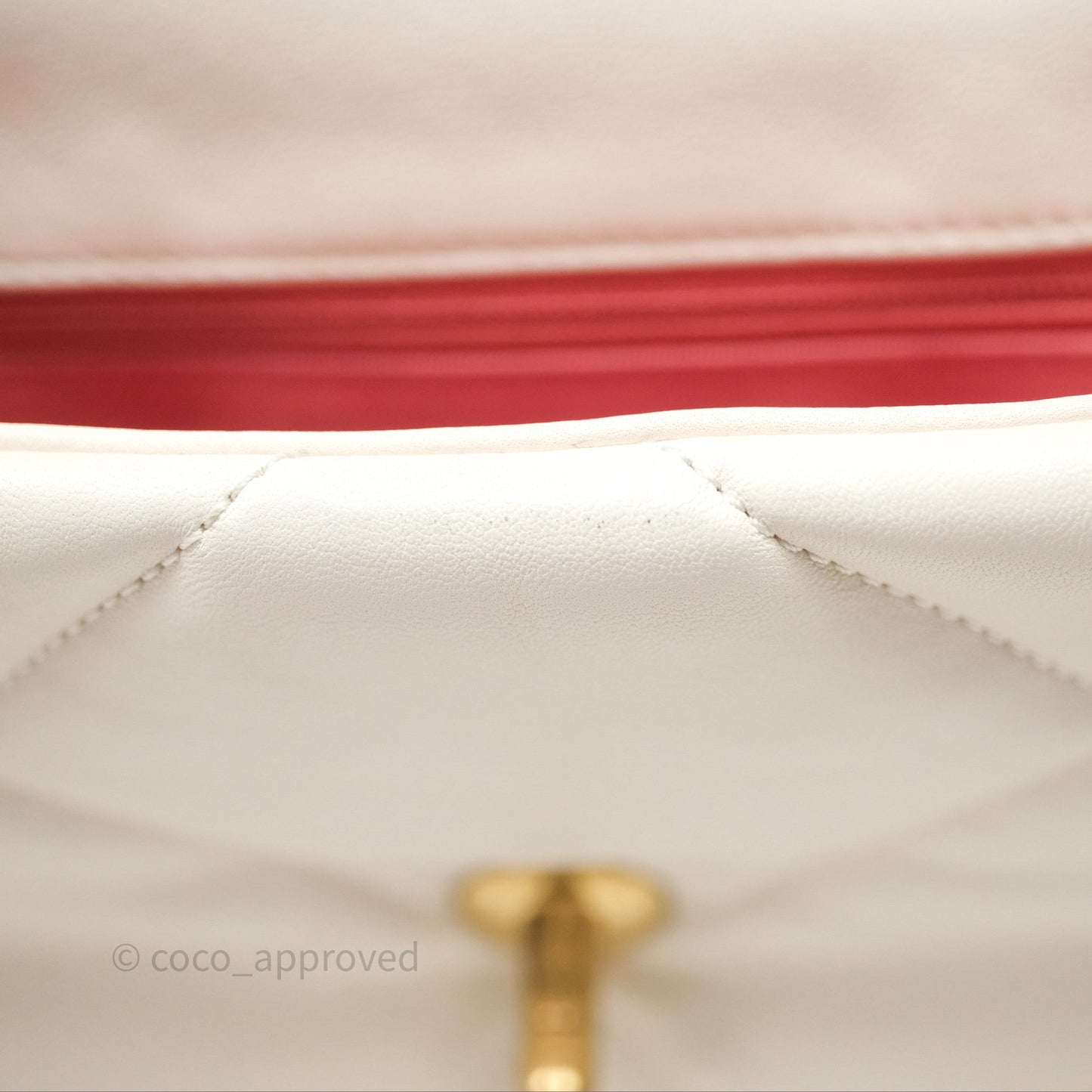 Chanel 19 Small White Mixed Hardware