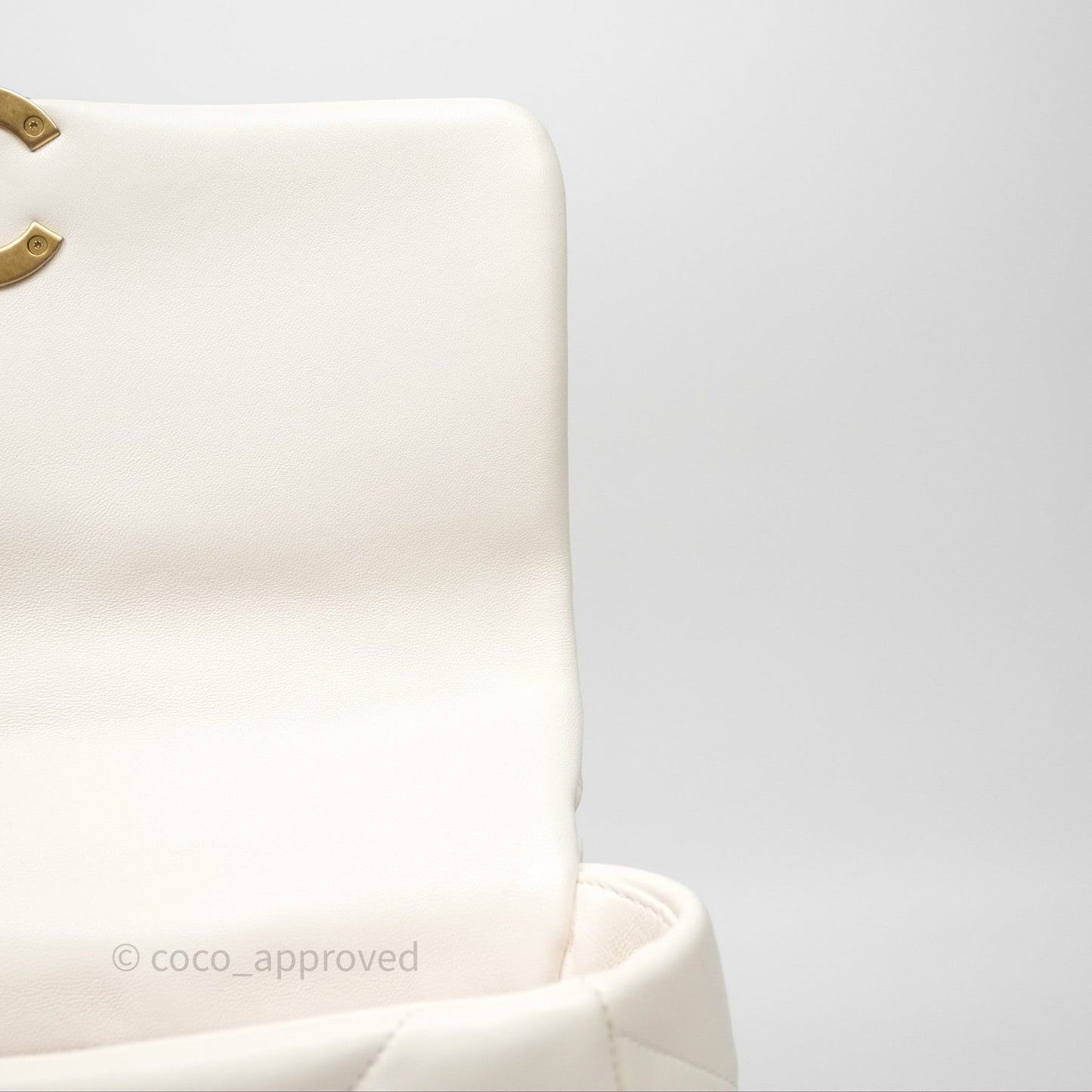 Chanel 19 Small White Mixed Hardware