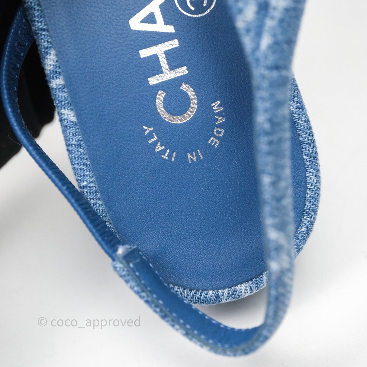 Chanel Denim Slingback Size 36