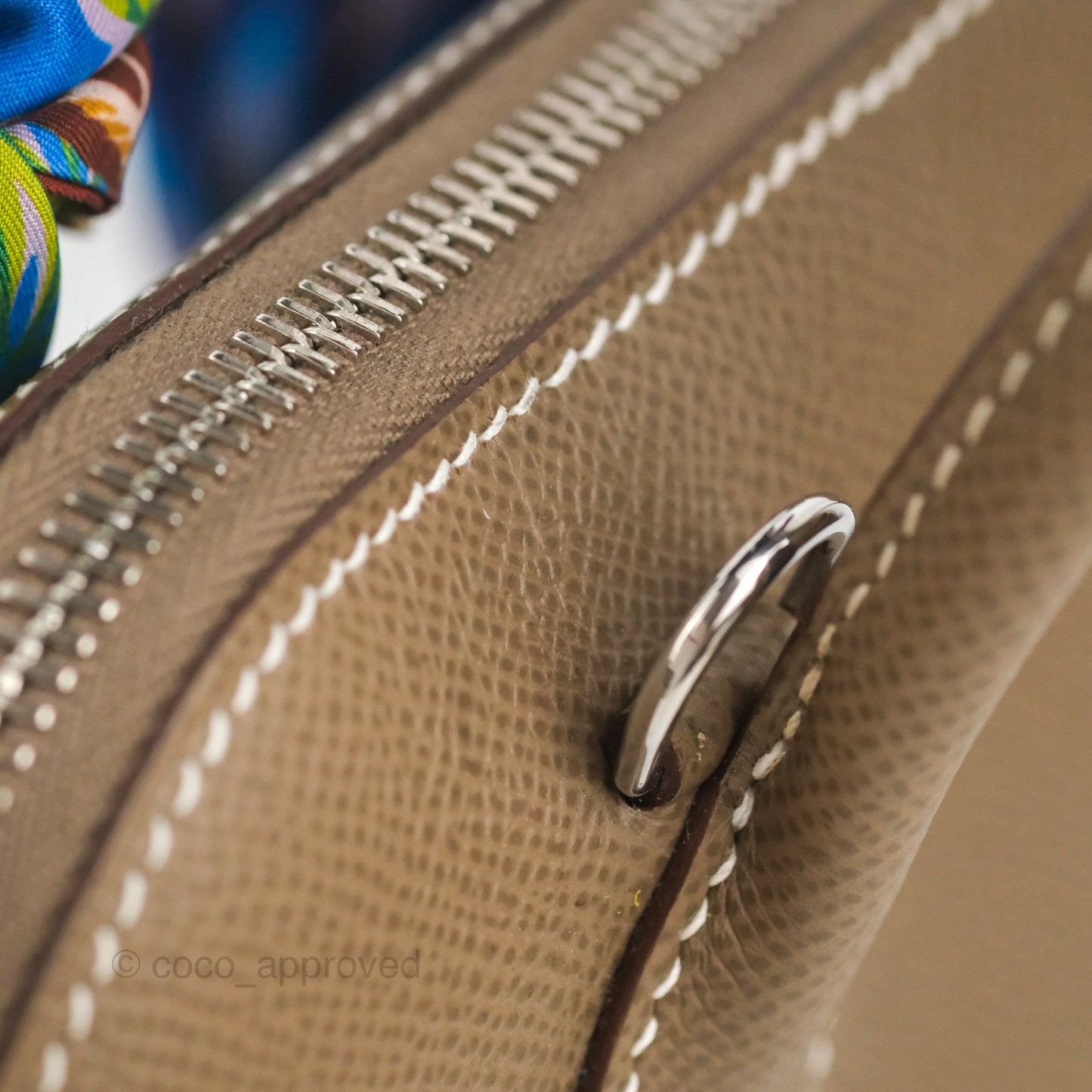Hermès Bolide 1923 25 Etoupe Epsom Palladium Hardware