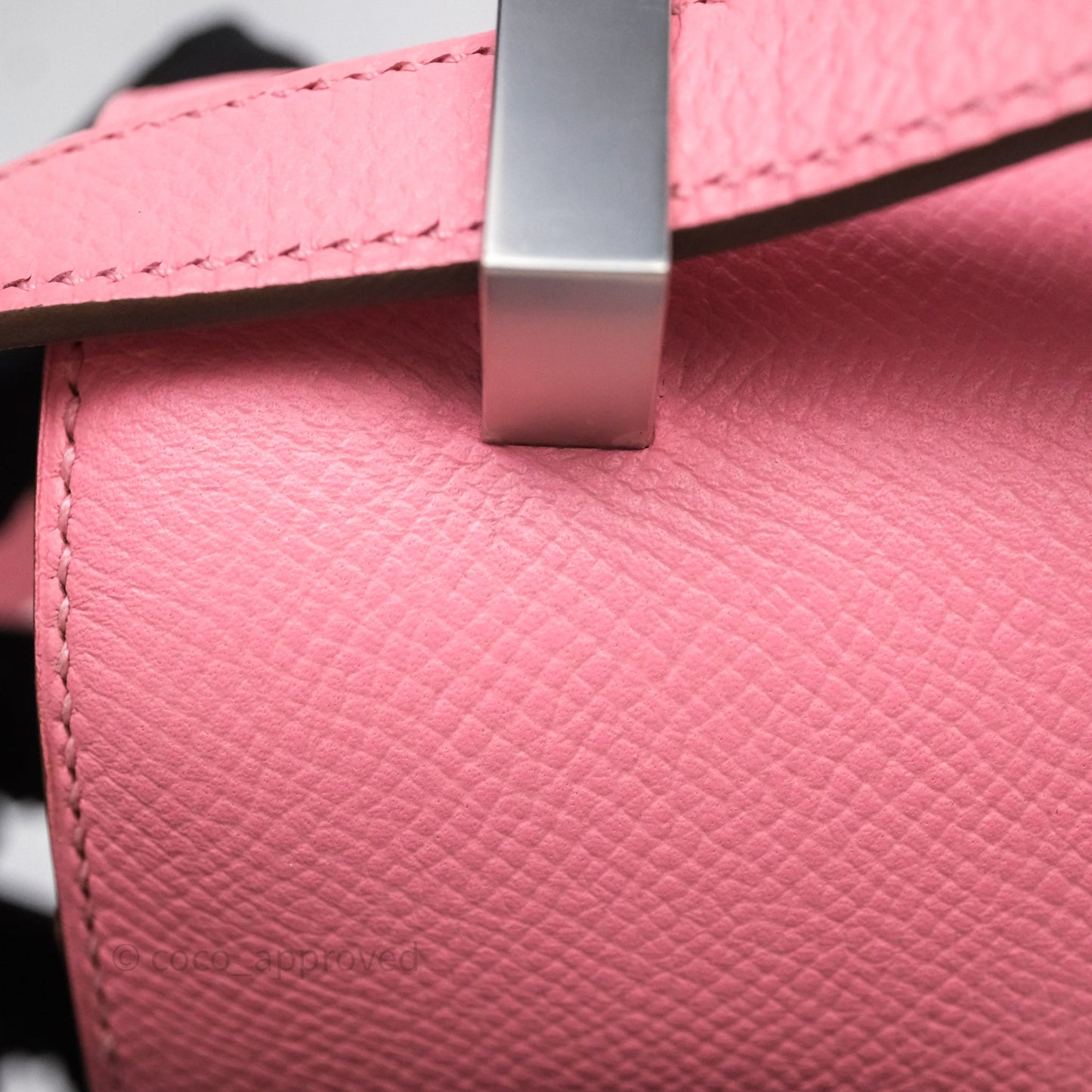 Hermès Constance 24 Rose Confetti 1Q Espom Palladium Hardware