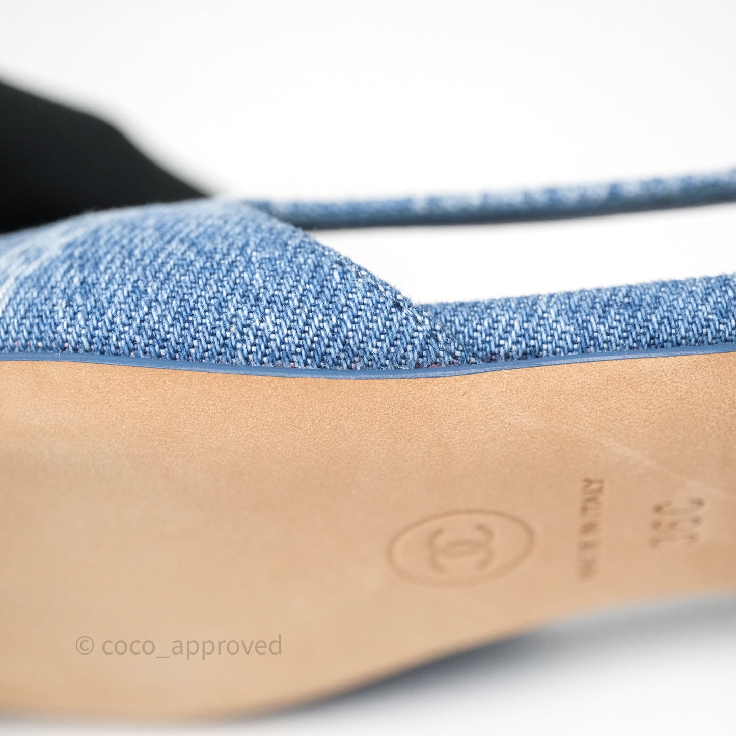 Chanel Denim Slingback Size 36