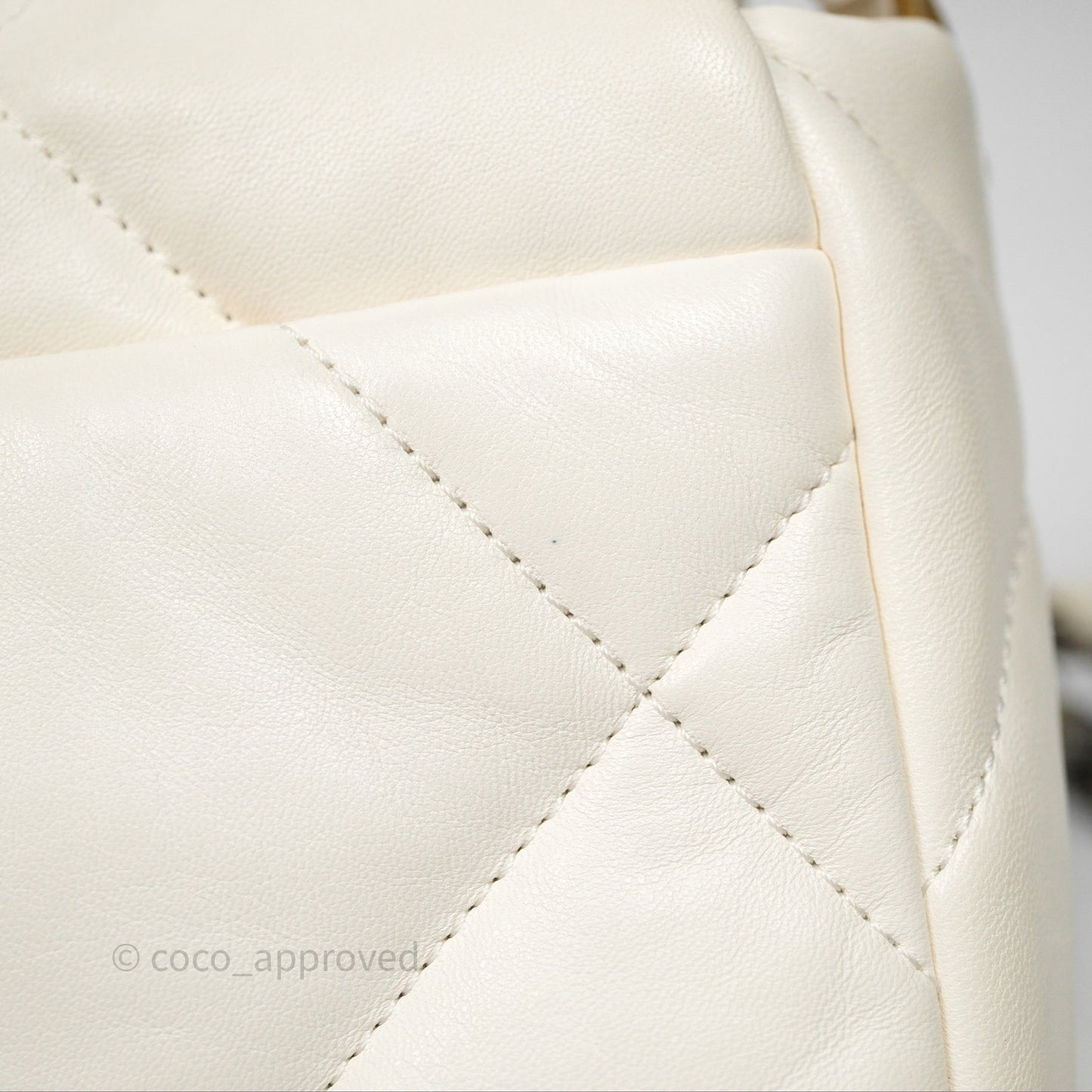 Chanel 19 Small White Mixed Hardware