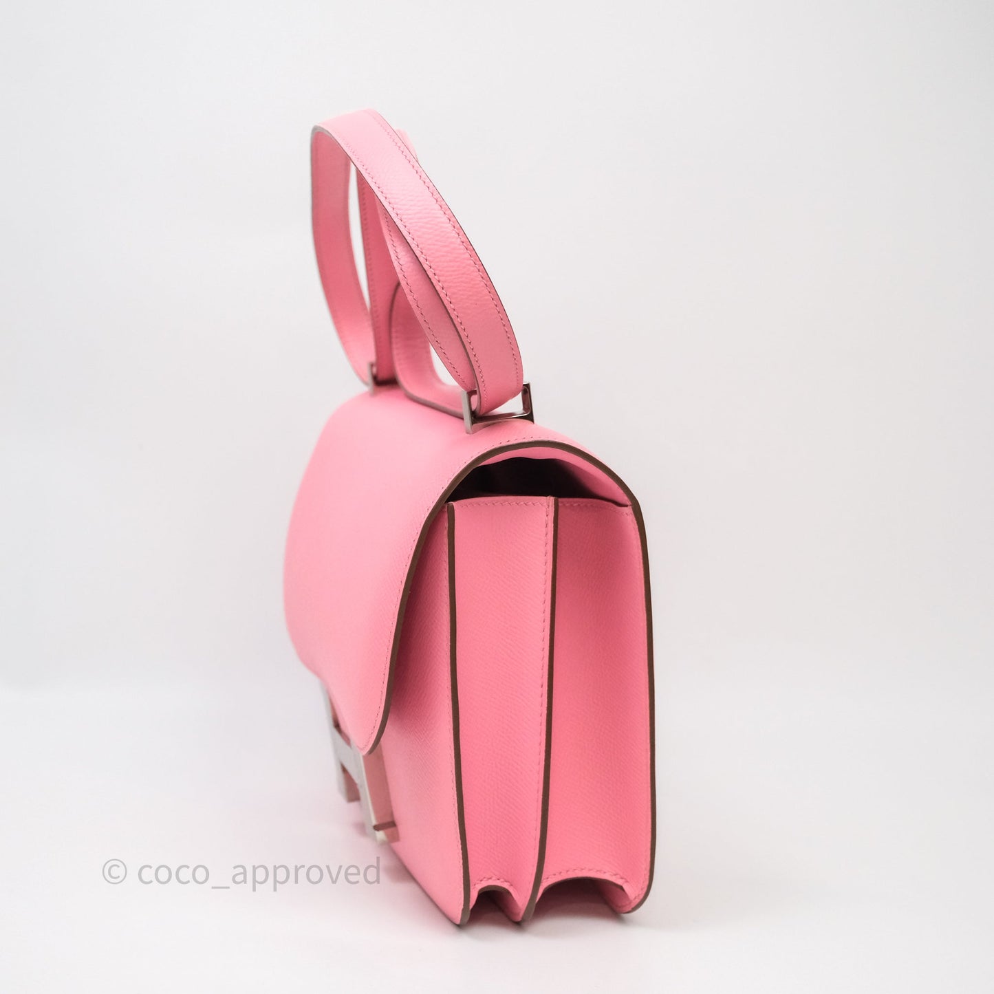 Hermès Constance 24 Rose Confetti 1Q Espom Palladium Hardware