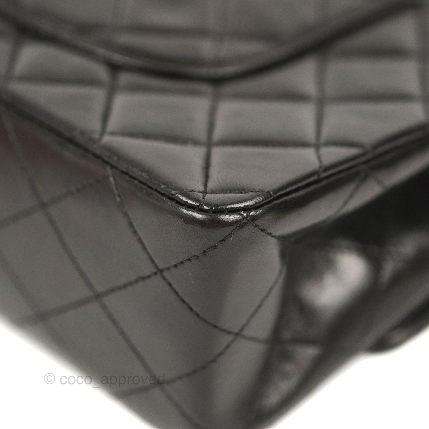 Chanel Classic Vintage Medium Flap Black Lambskin 24K Gold Hardware