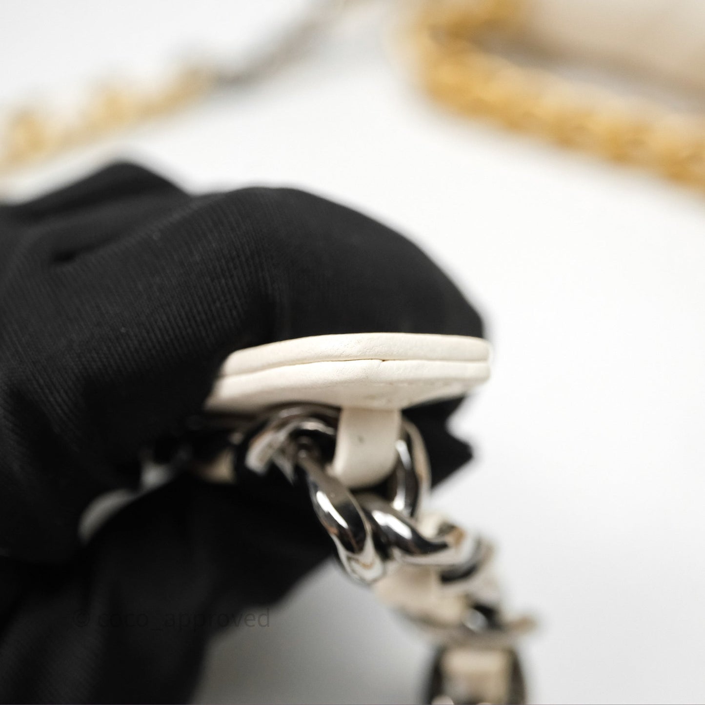 Chanel 19 Small White Mixed Hardware