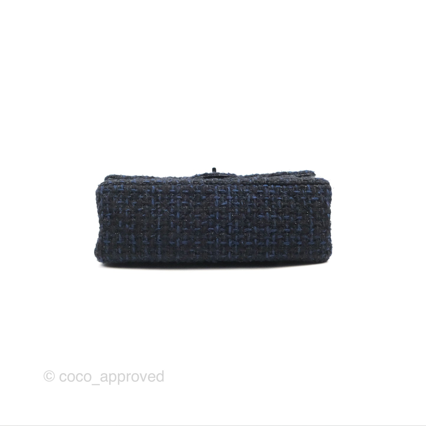 Chanel Reissue 225 Quilted Black/Navy Tweed So Black Hardware