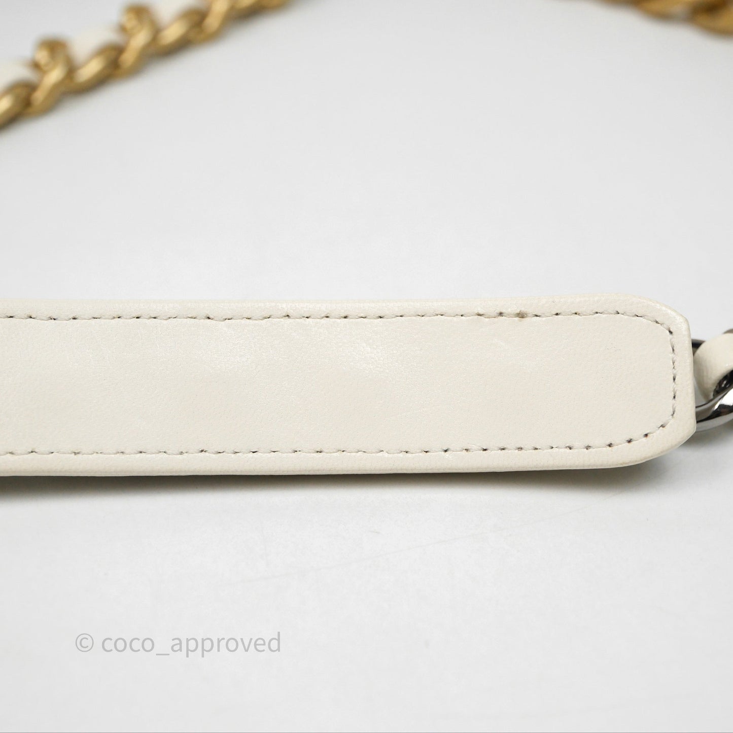 Chanel 19 Small White Mixed Hardware