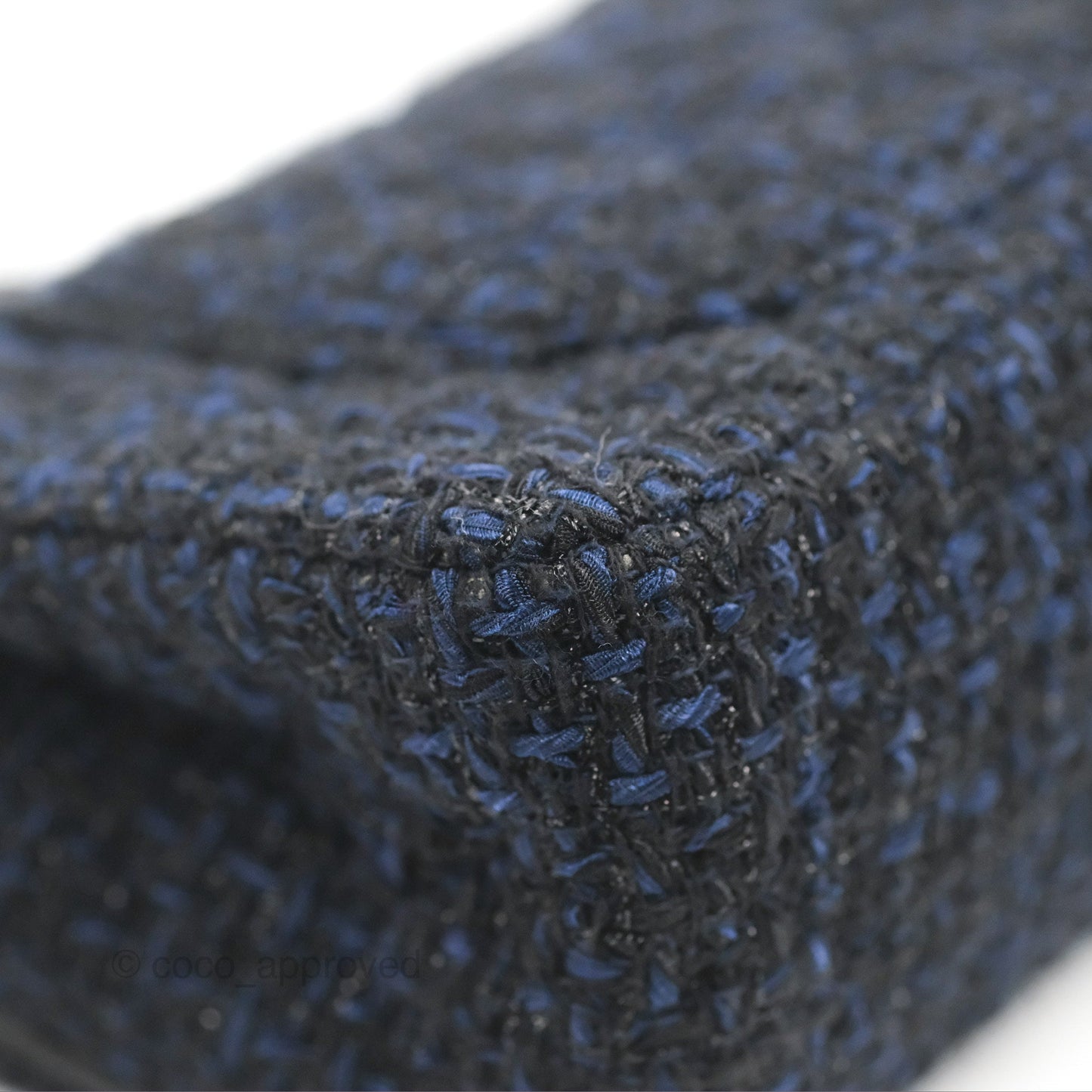 Chanel Reissue 225 Quilted Black/Navy Tweed So Black Hardware