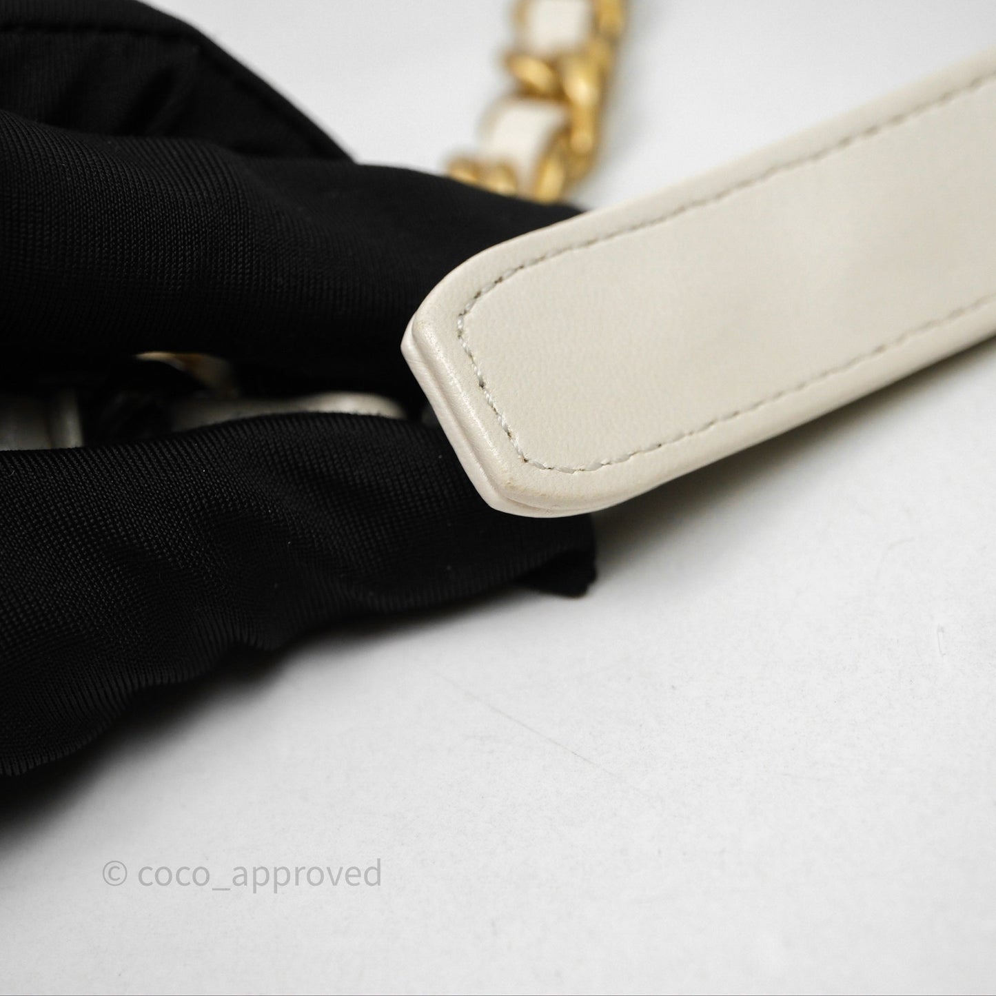 Chanel 19 Small White Mixed Hardware