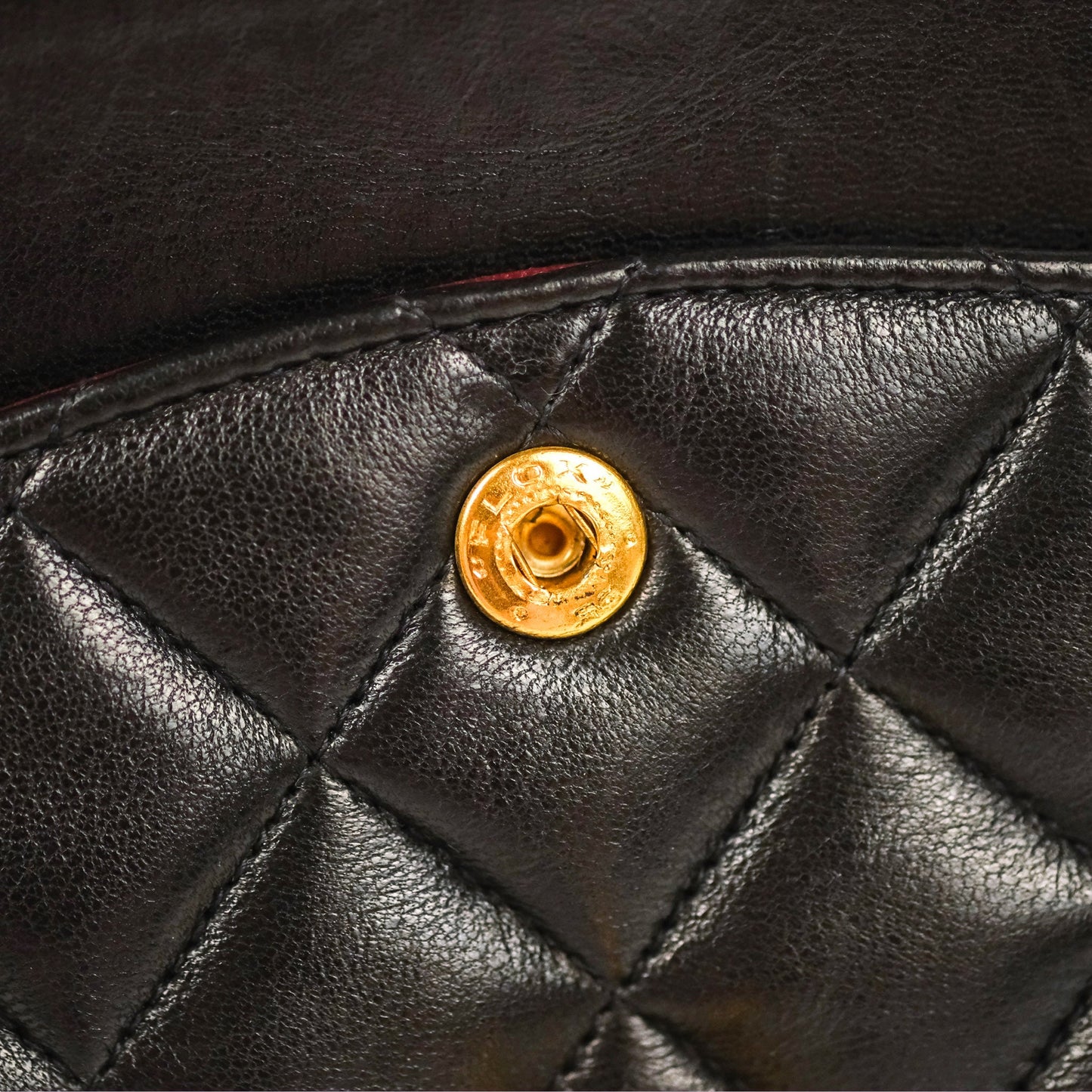 Chanel Classic Vintage Medium Flap Black Lambskin 24K Gold Hardware