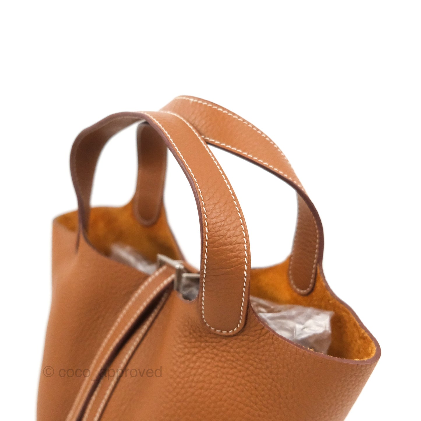 Hermès Picotin 18 Clemence Gold Palladium Hardware