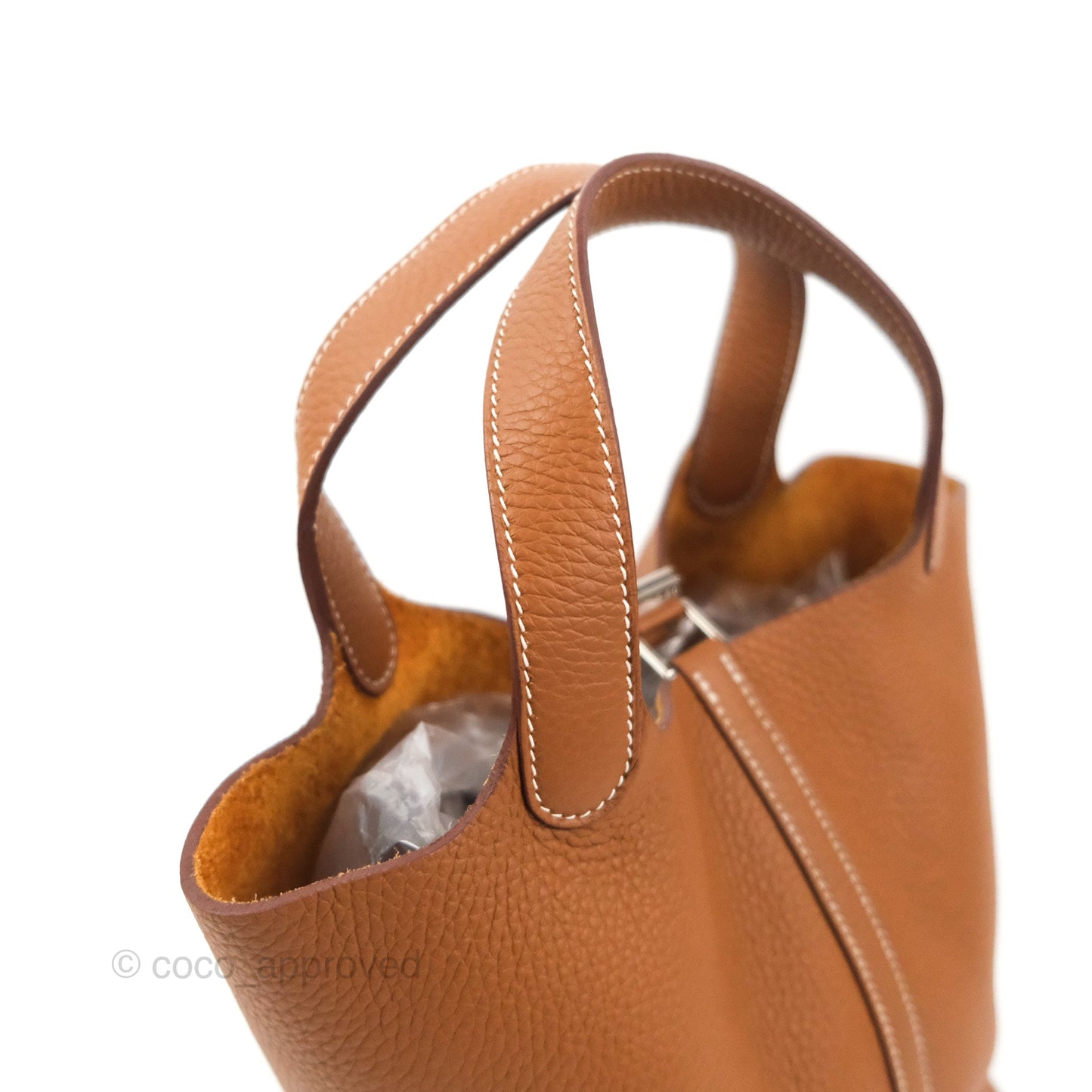 Hermès Picotin 18 Clemence Gold Palladium Hardware
