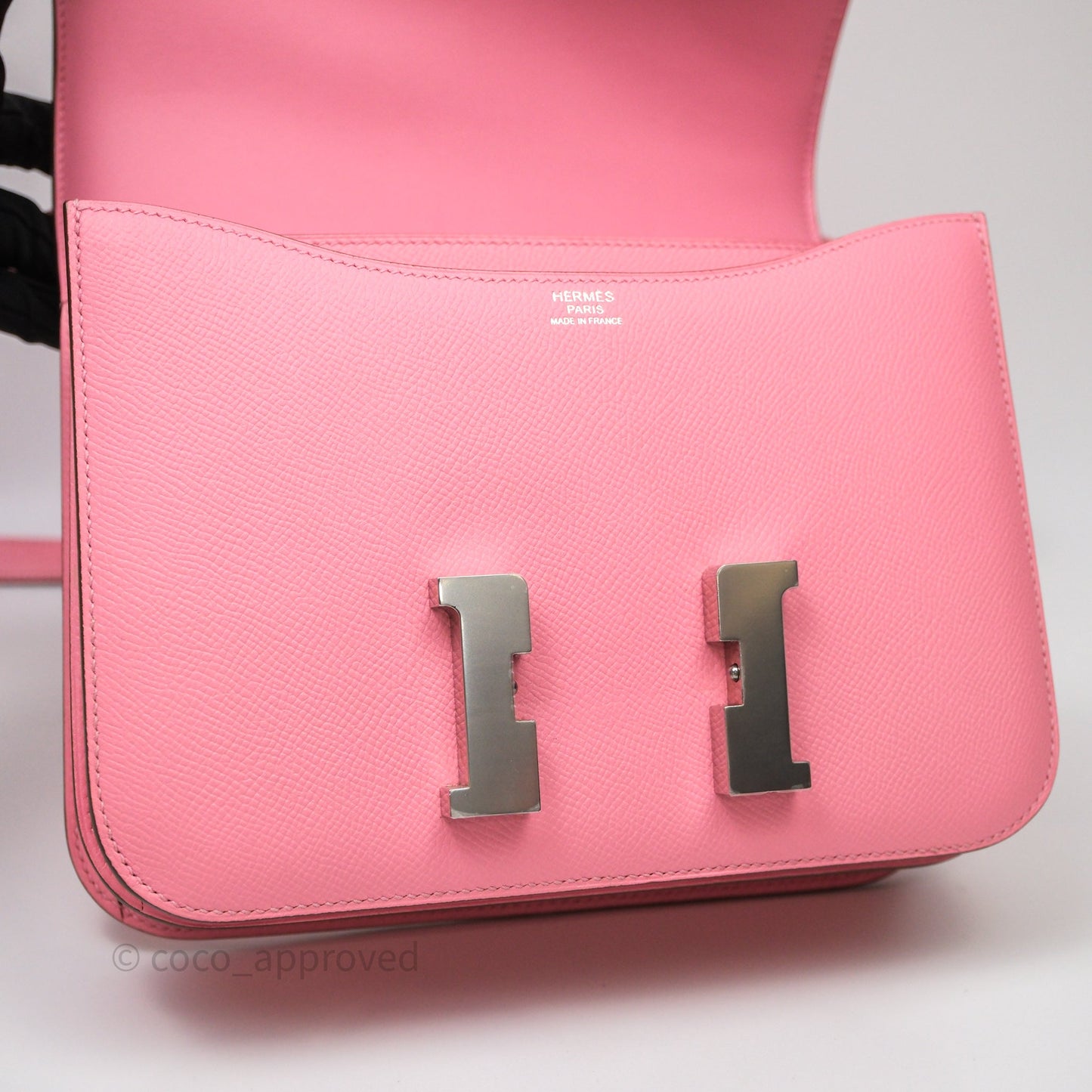 Hermès Constance 24 Rose Confetti 1Q Espom Palladium Hardware