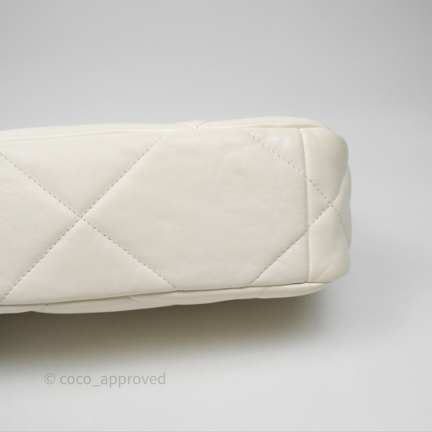 Chanel 19 Small White Mixed Hardware