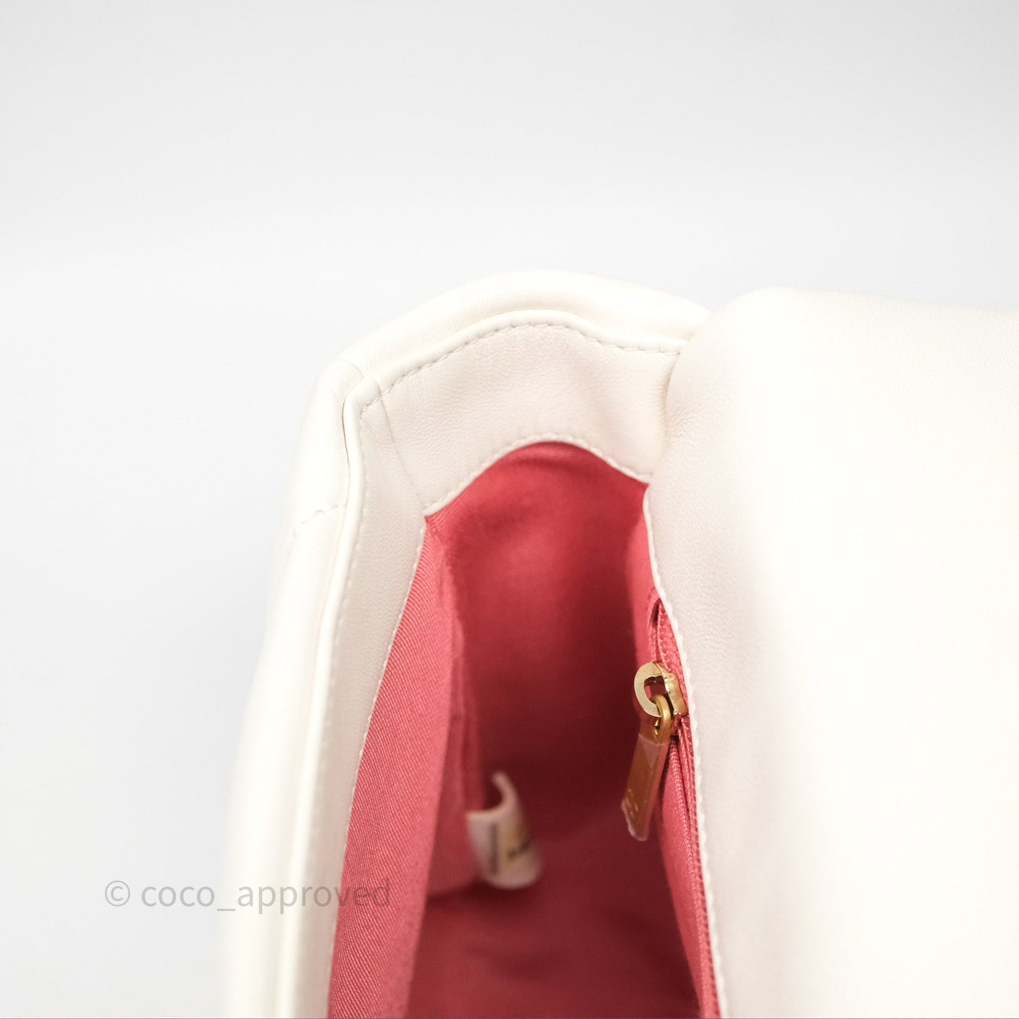 Chanel 19 Small White Mixed Hardware
