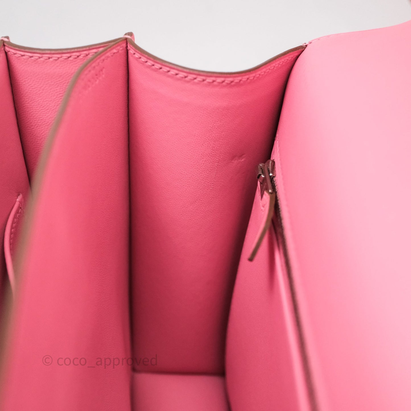 Hermès Constance 24 Rose Confetti 1Q Espom Palladium Hardware