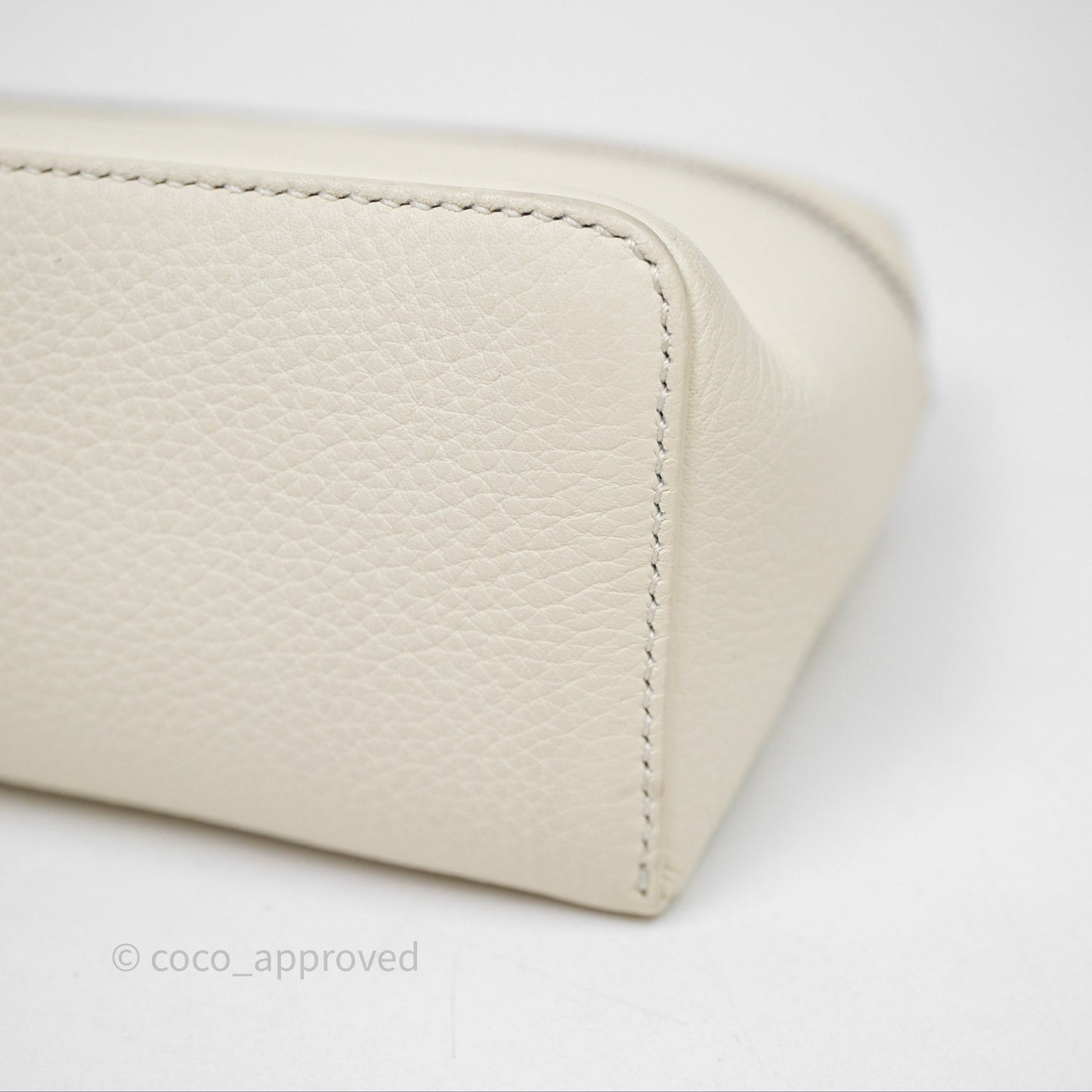 Loro Piana Extra Pocket L19 Ivory White Grained Calfskin