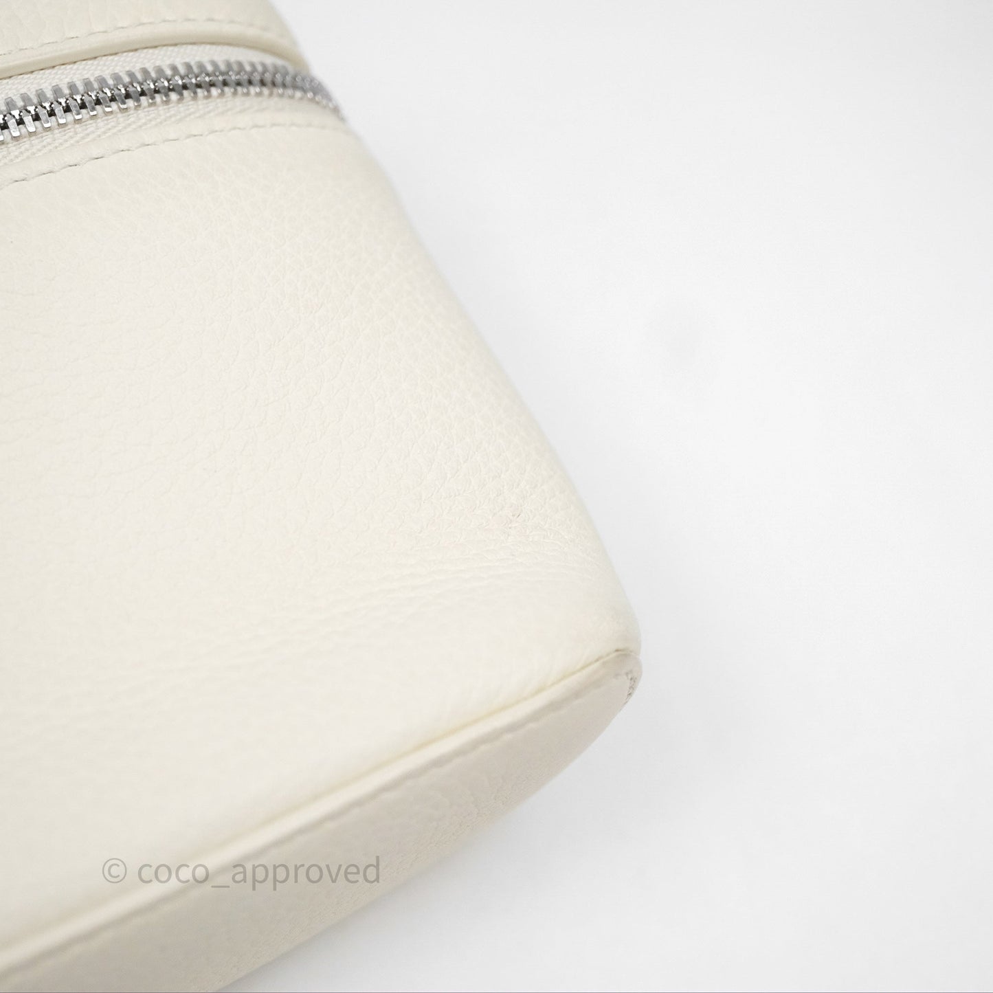 Loro Piana Extra Pocket L19 Ivory White Grained Calfskin
