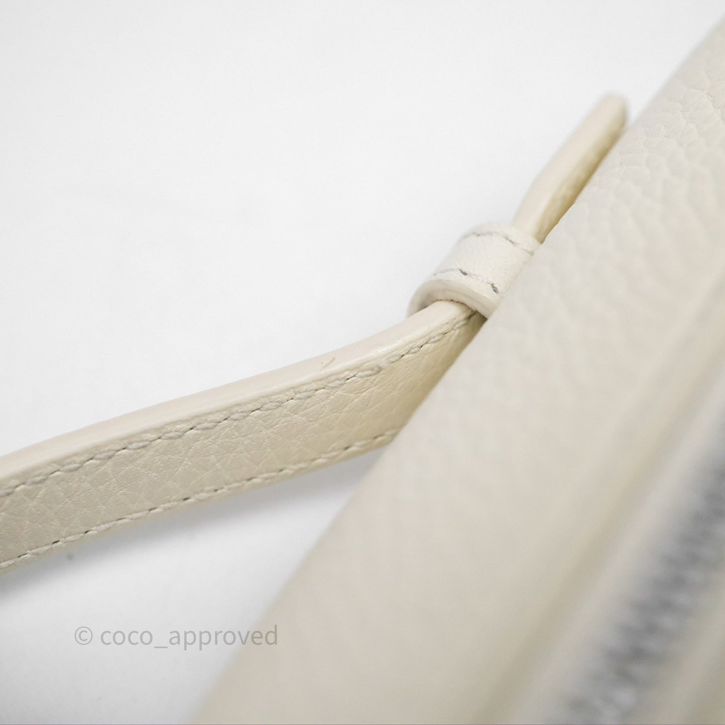 Loro Piana Extra Pocket L19 Ivory White Grained Calfskin