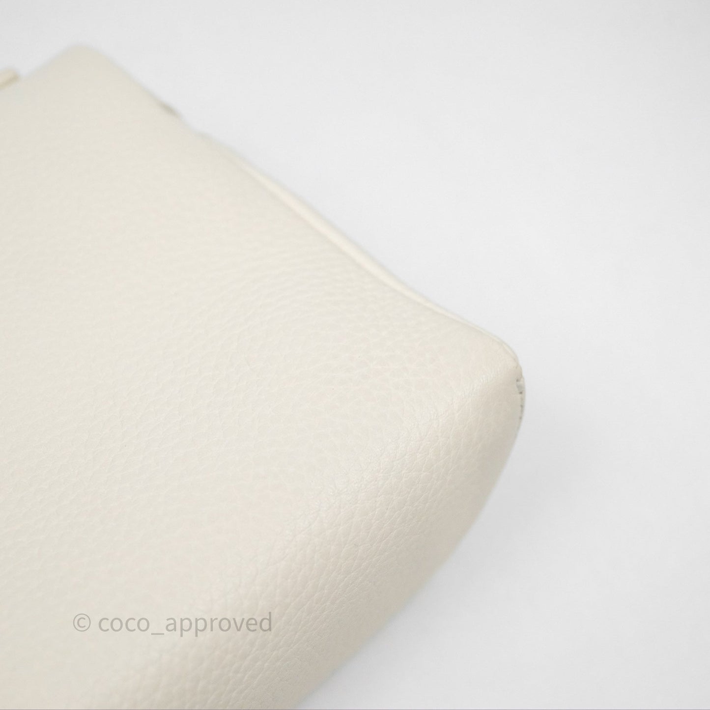Loro Piana Extra Pocket L19 Ivory White Grained Calfskin