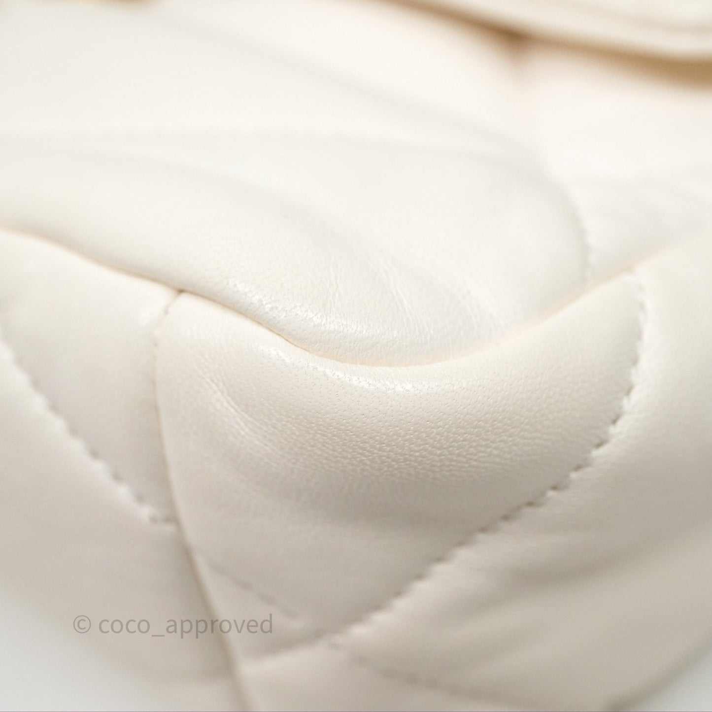 Chanel 19 Small White Mixed Hardware