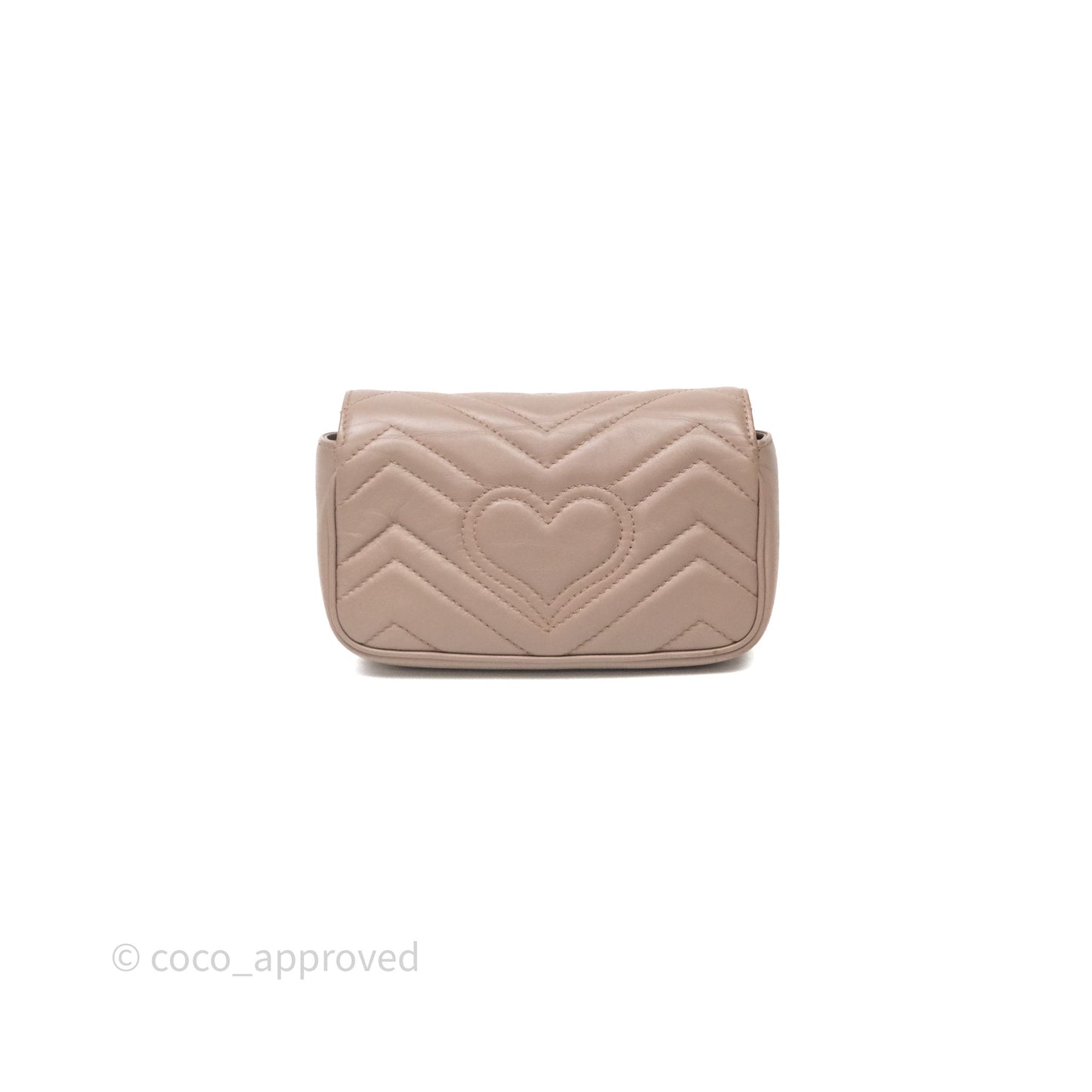 Gucci GG Marmont Matelassé Leather Super Mini Bag Dusty Pink