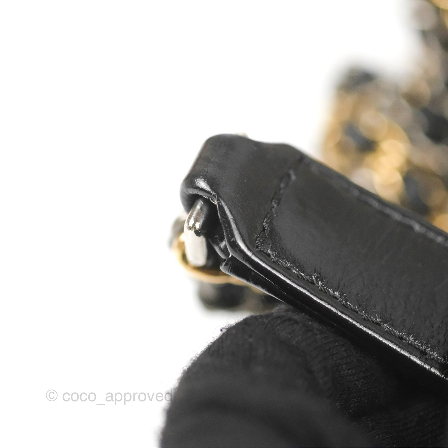 Chanel Quilted Small Gabrielle Hobo Black White Aged Calfskin Mixed Hardware