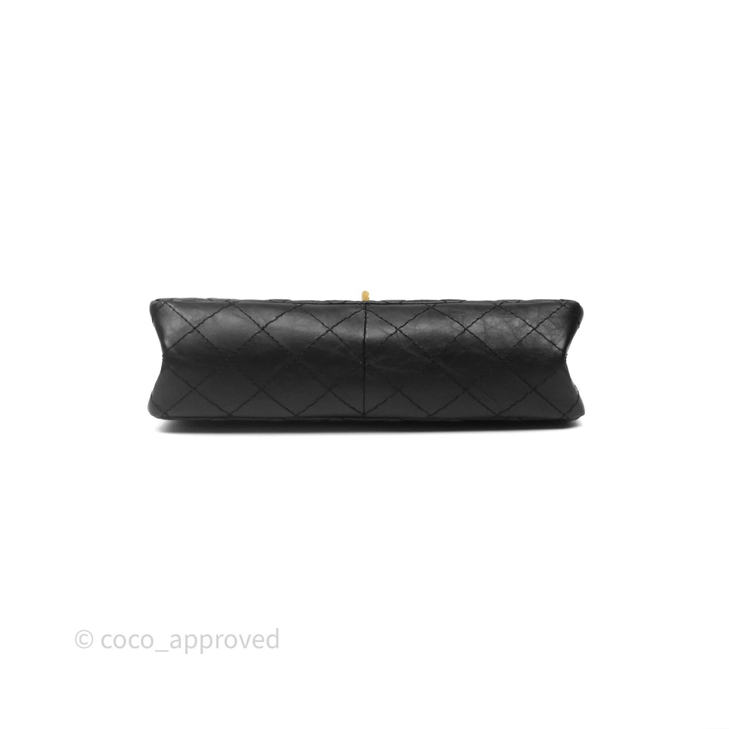 Chanel Reissue 226 Quilted Aged Calfskin Black Aged Gold Hardware